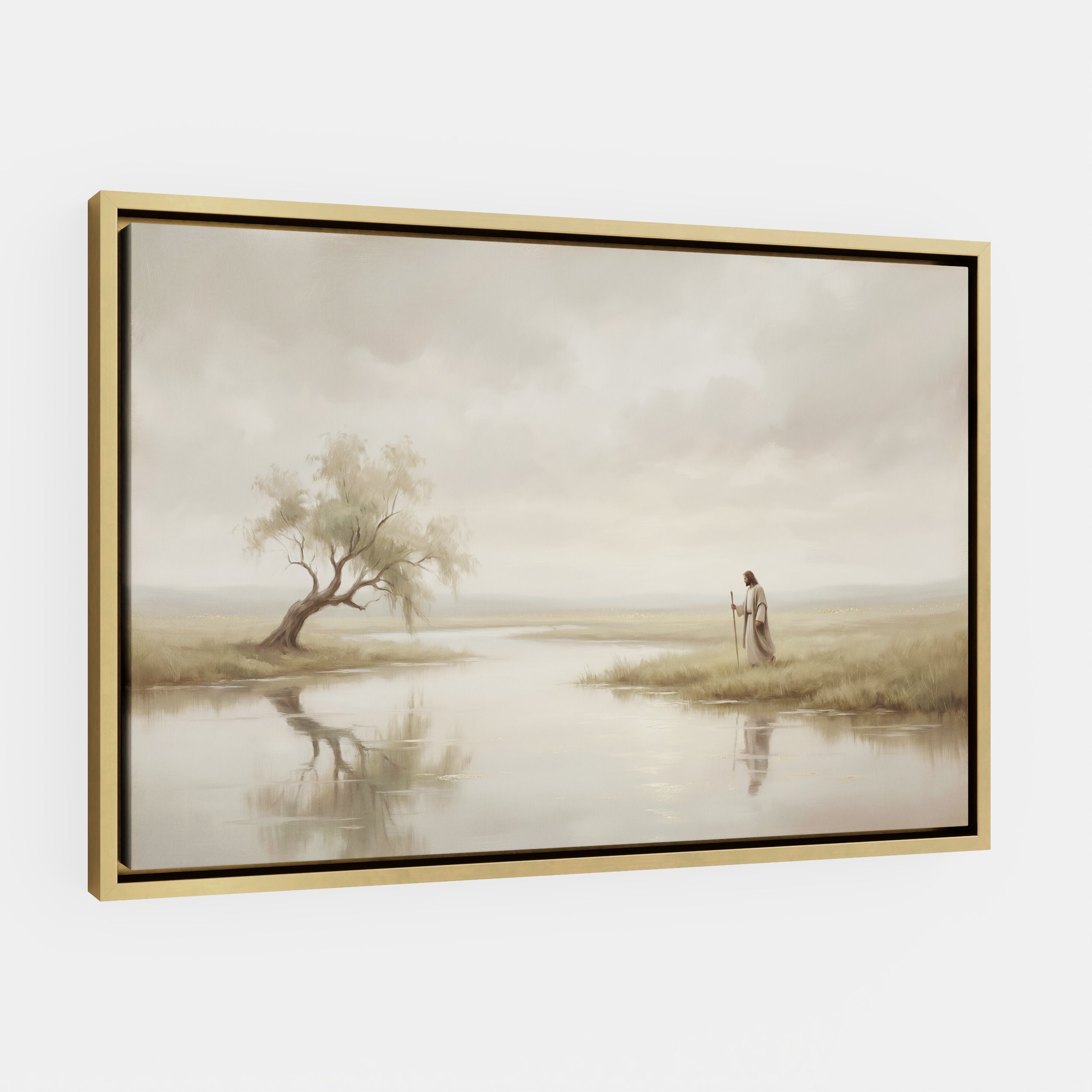 He Leads Me Beside Still Waters - Canvas