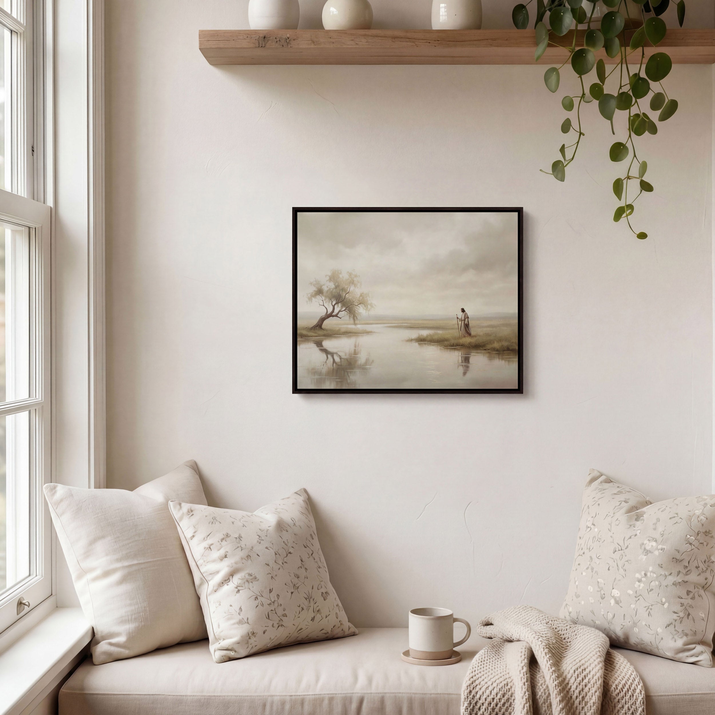 He Leads Me Beside Still Waters - Canvas
