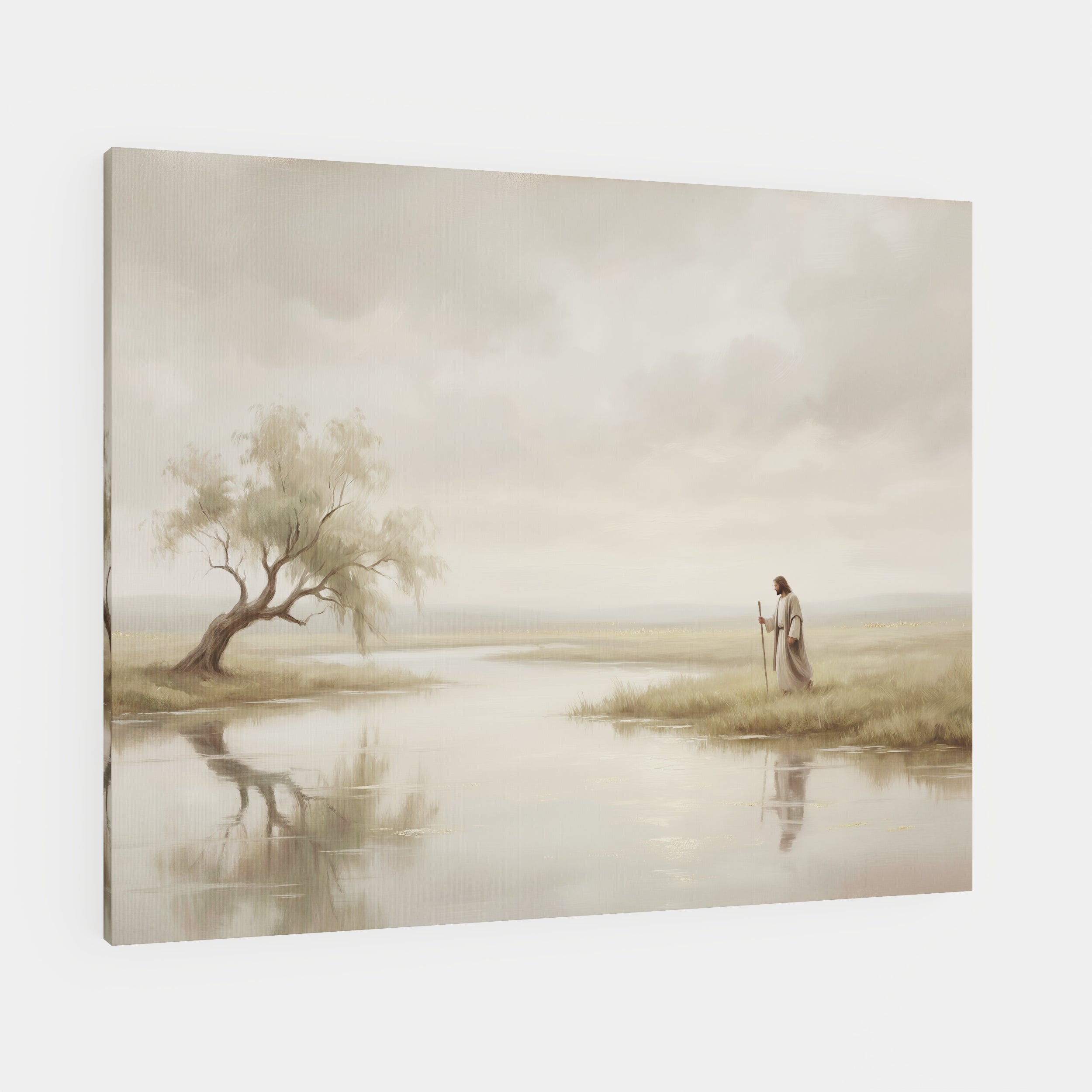 He Leads Me Beside Still Waters - Canvas