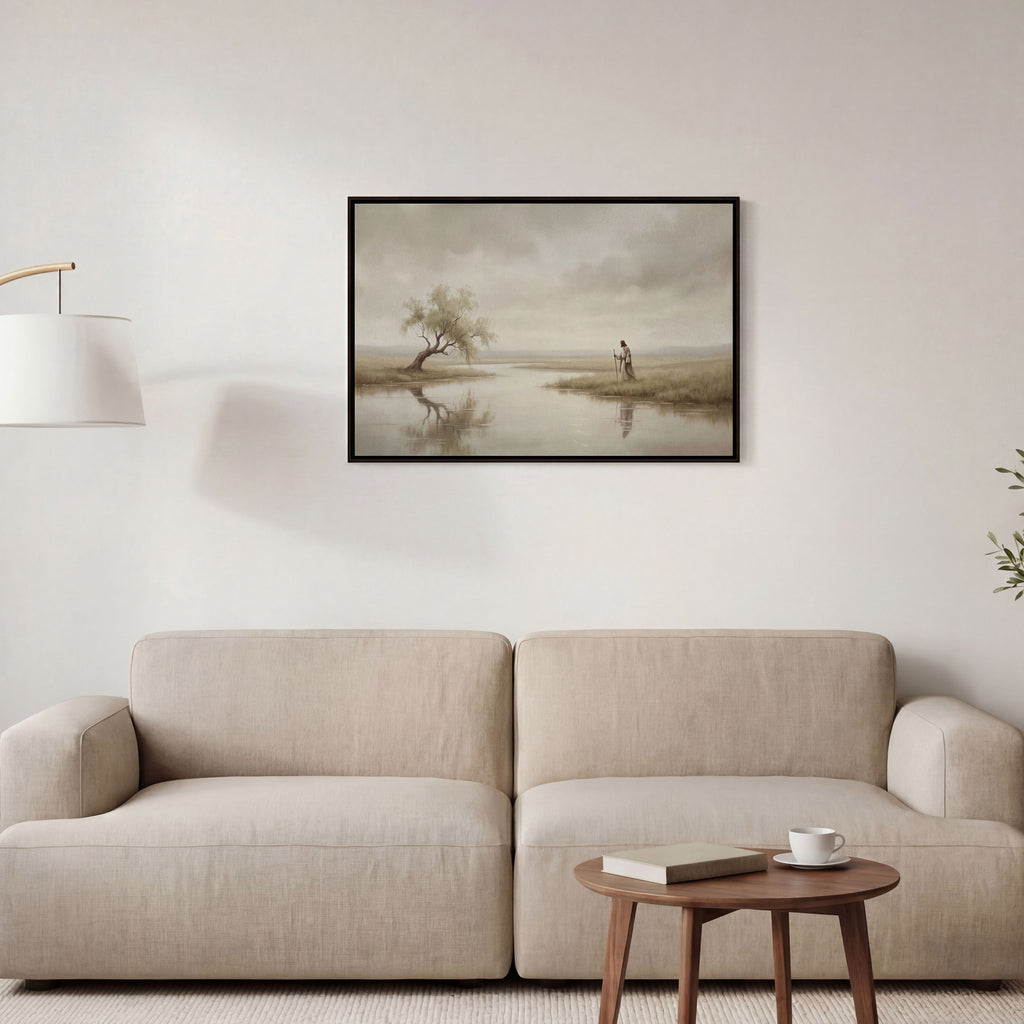 He Leads Me Beside Still Waters - Canvas
