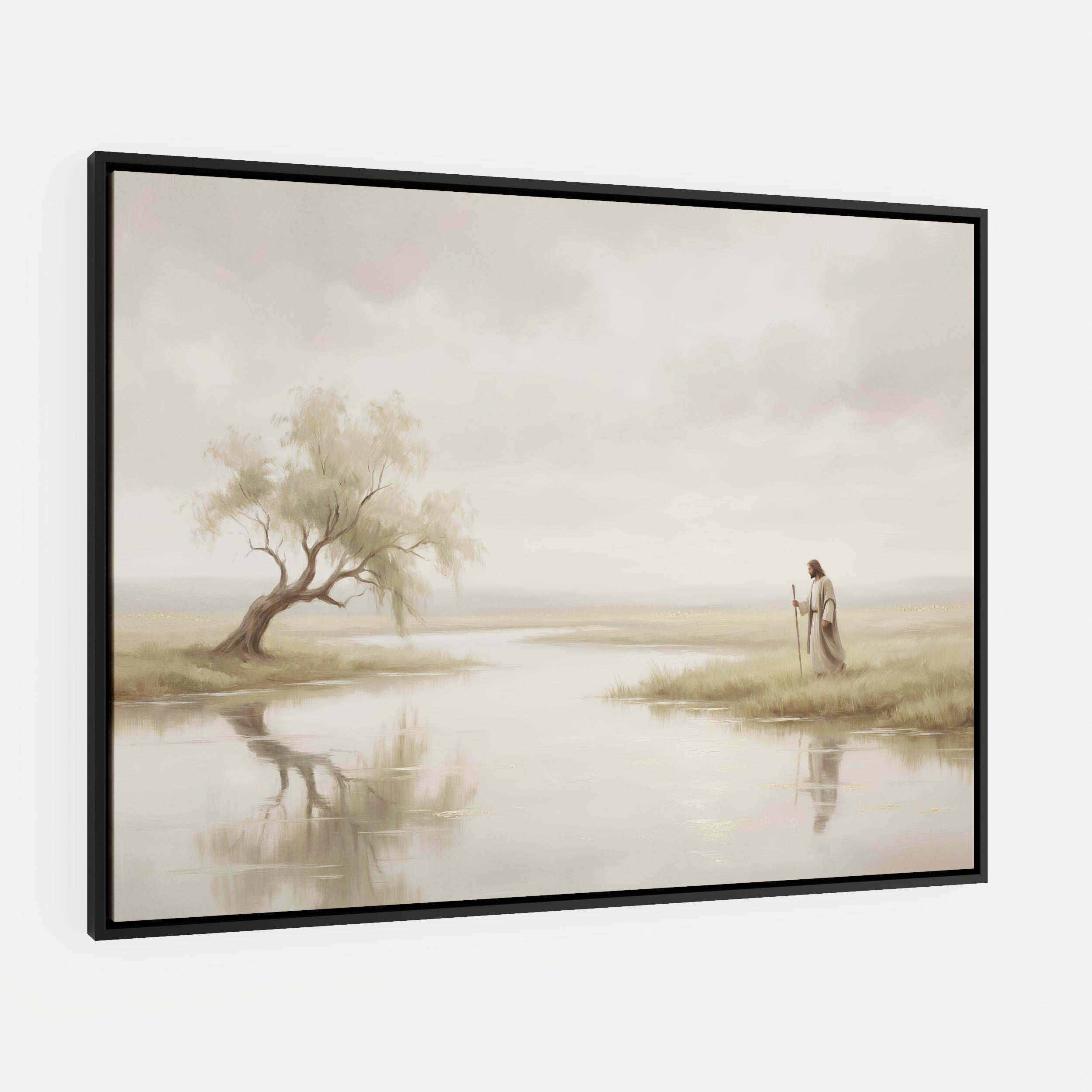 He Leads Me Beside Still Waters - Canvas