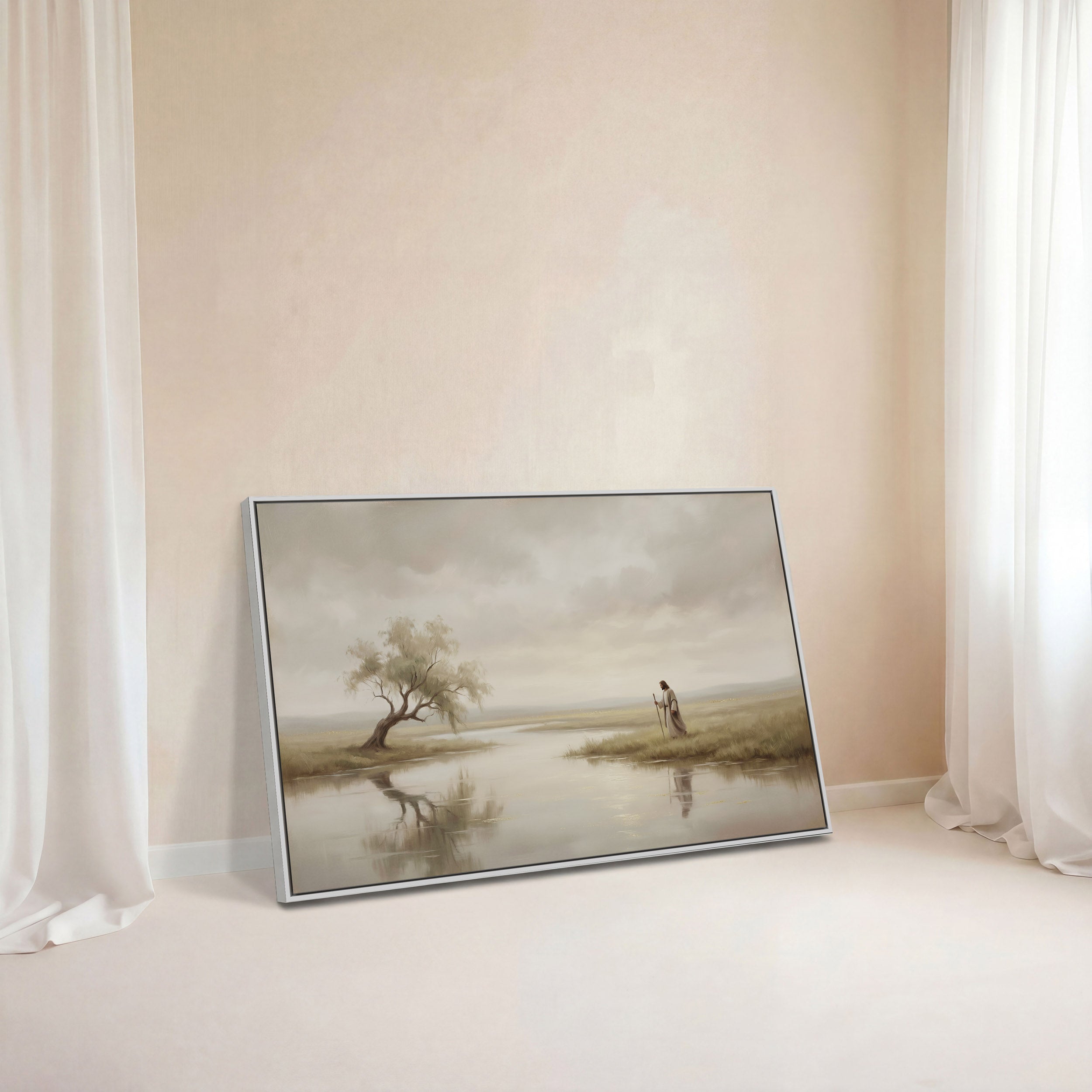 He Leads Me Beside Still Waters - Canvas
