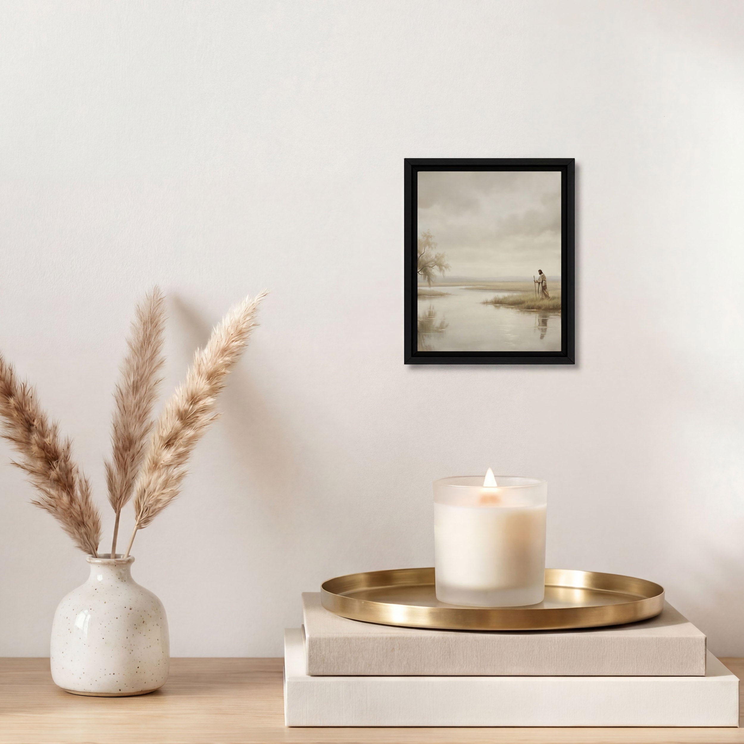 He Leads Me Beside Still Waters - Canvas