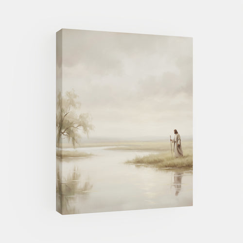 He Leads Me Beside Still Waters - Canvas