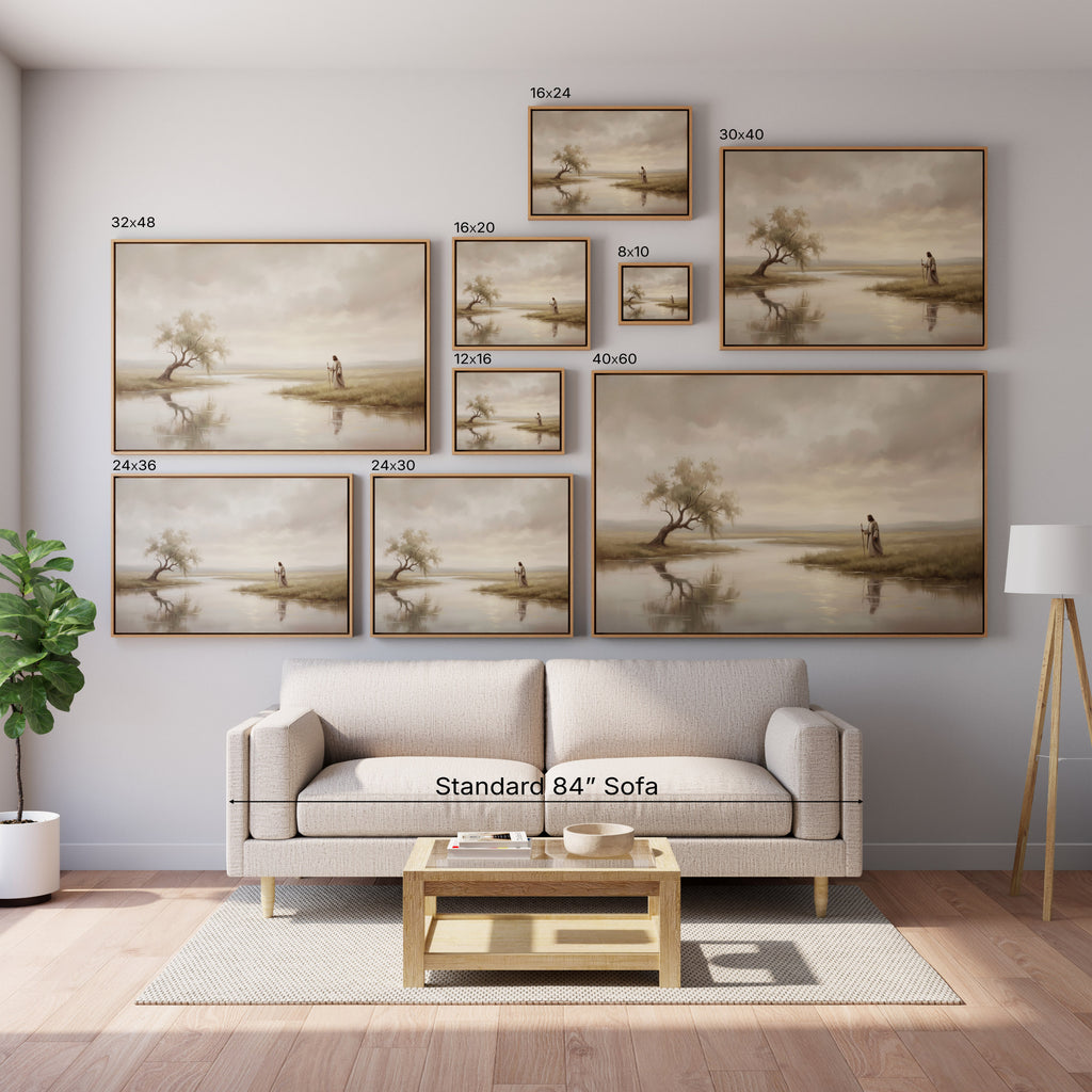 He Leads Me Beside Still Waters - Canvas
