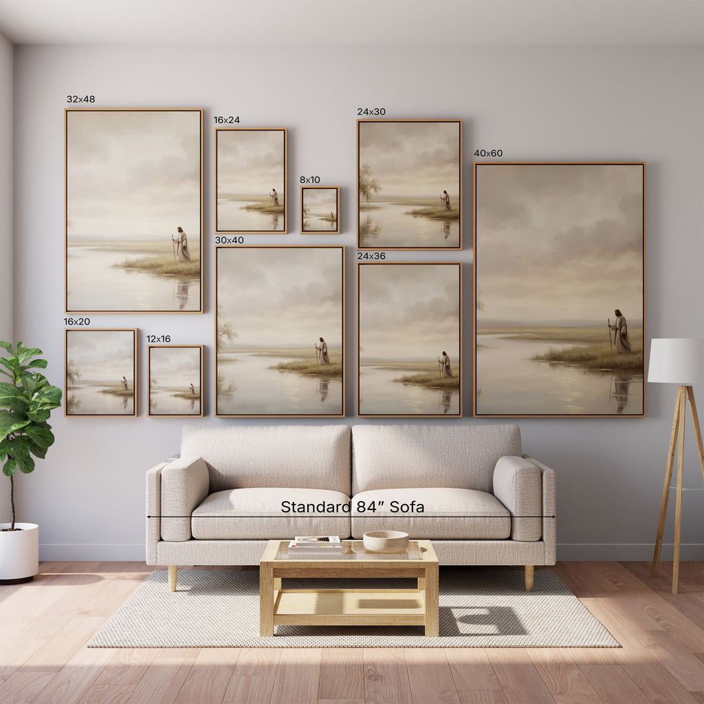 He Leads Me Beside Still Waters - Canvas