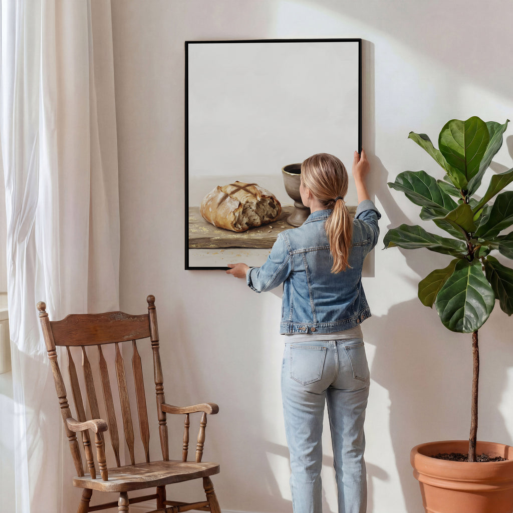 Bread Broken in Silence - Canvas