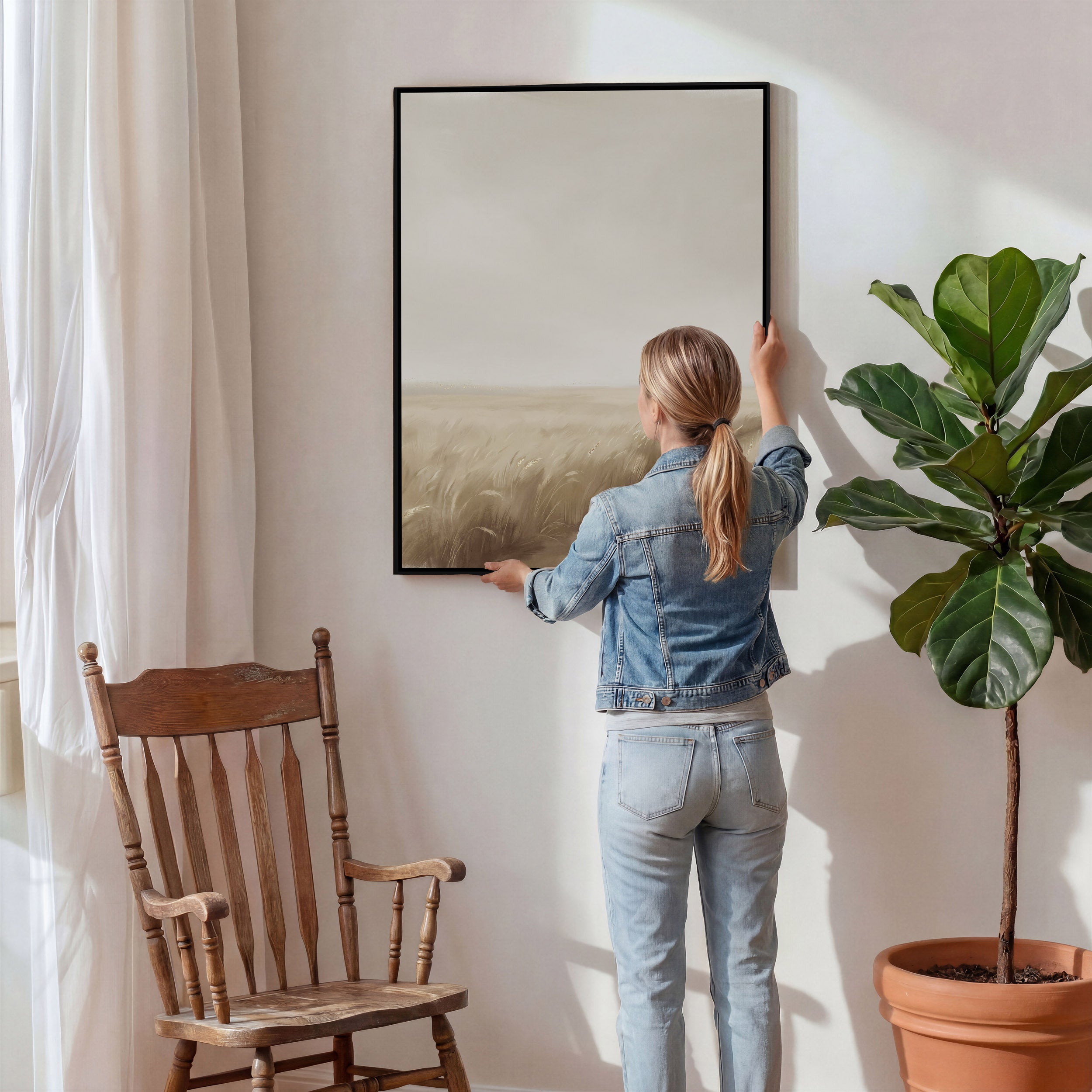 The Whispering Wheat Field - Canvas
