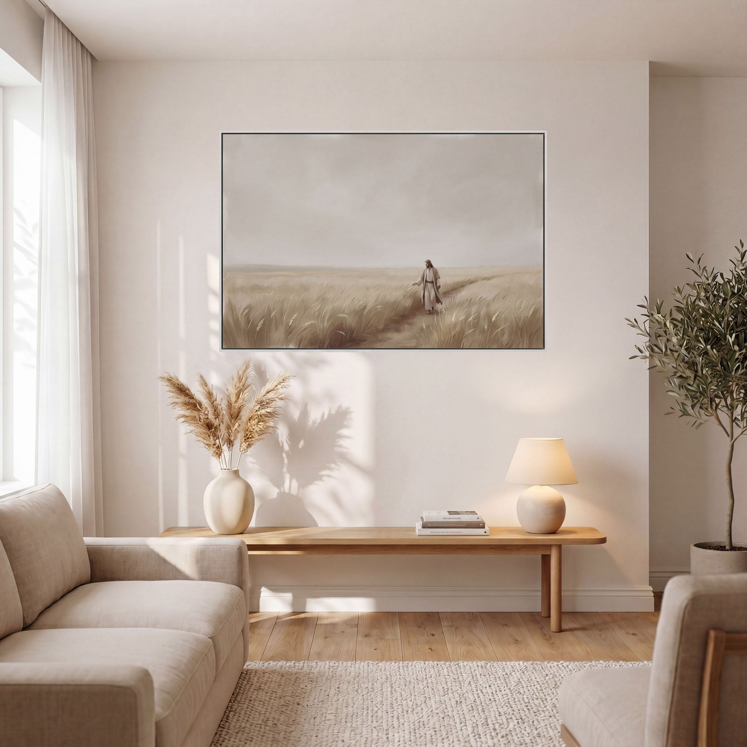 The Whispering Wheat Field - Canvas