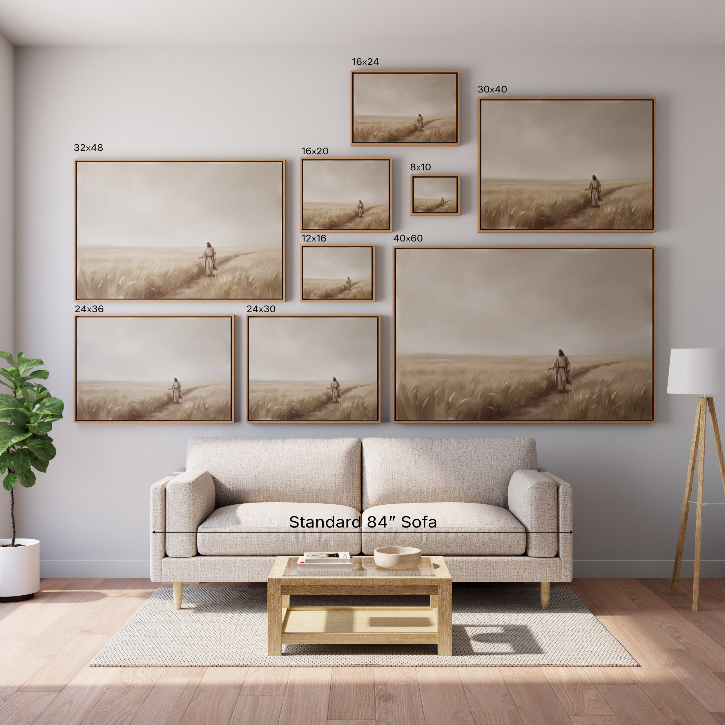 The Whispering Wheat Field - Canvas