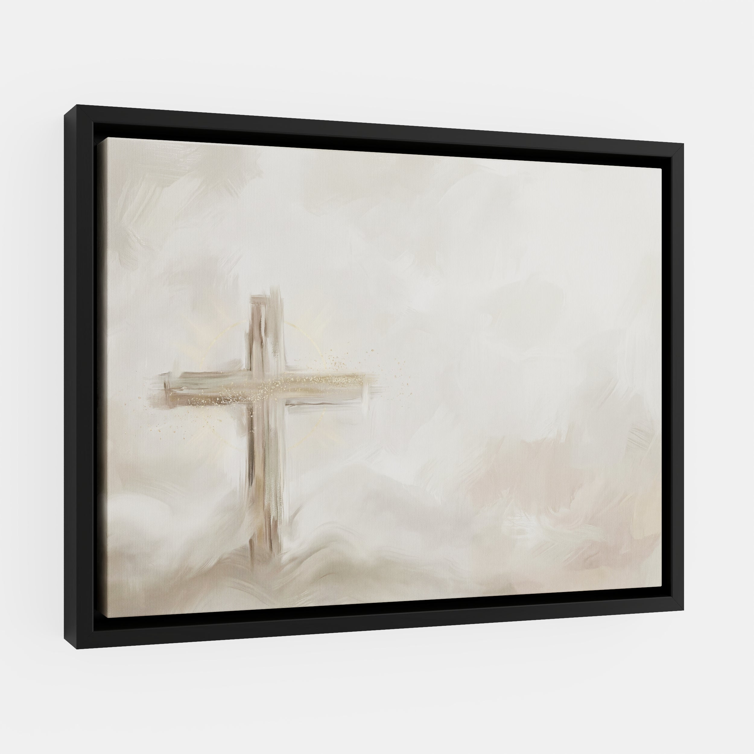 Silent Cross in the Mist - Canvas