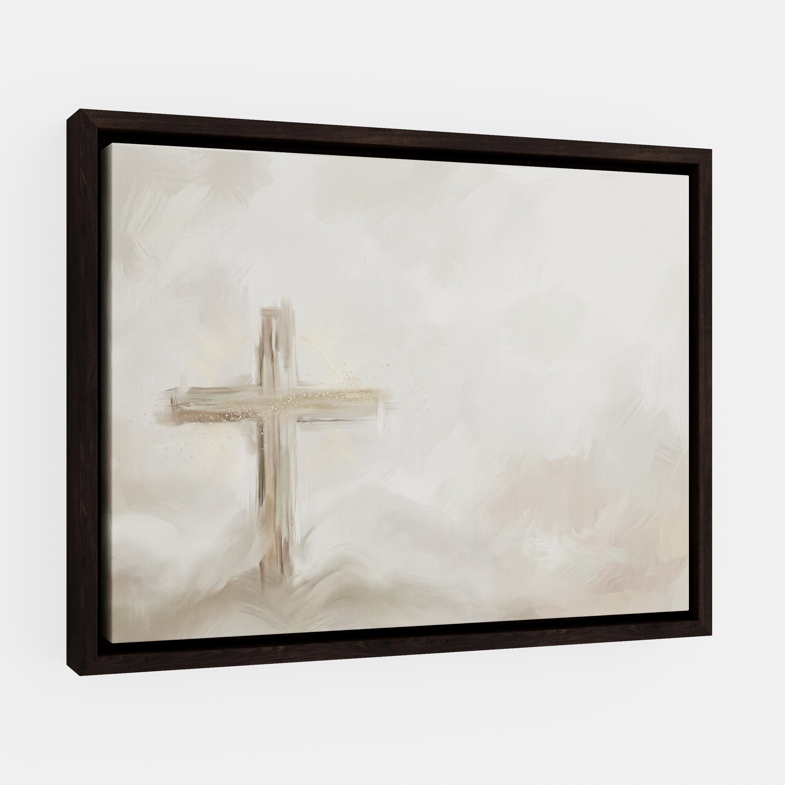 Silent Cross in the Mist - Canvas