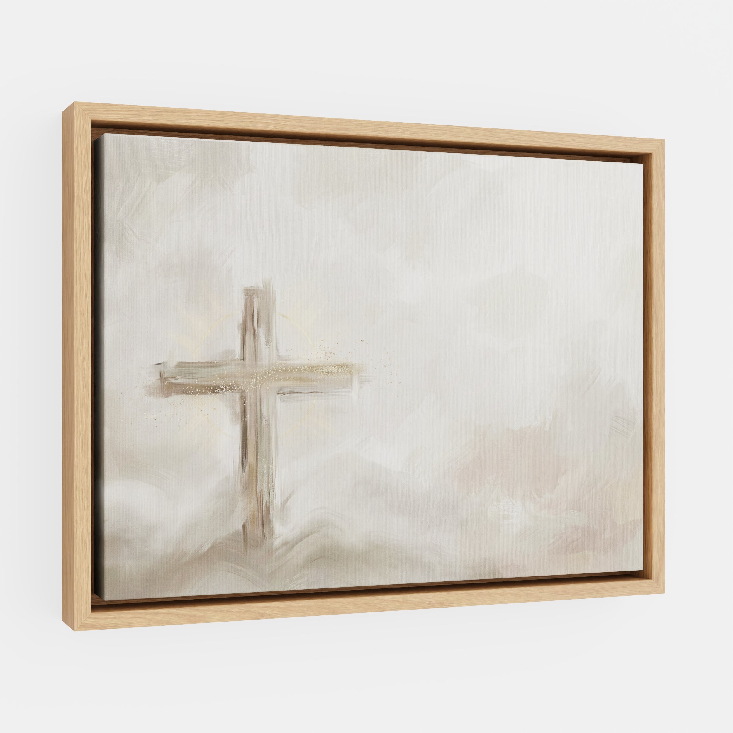 Silent Cross in the Mist - Canvas