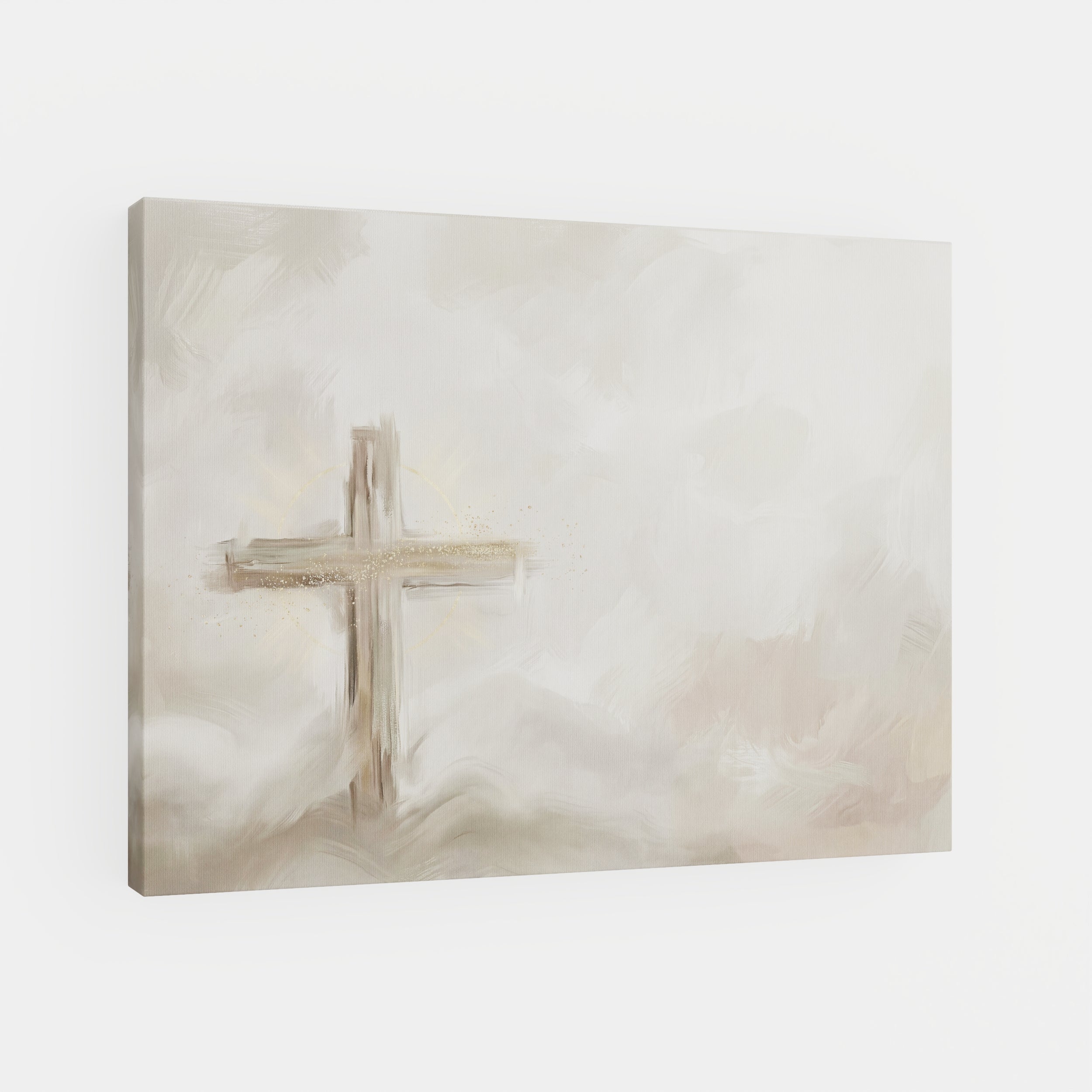 Silent Cross in the Mist - Canvas