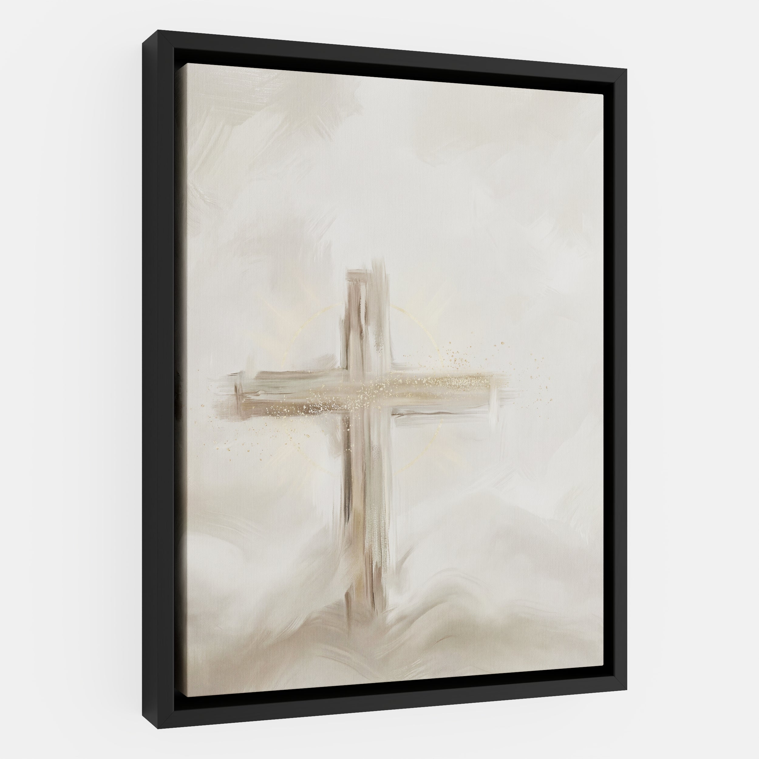 Silent Cross in the Mist - Canvas