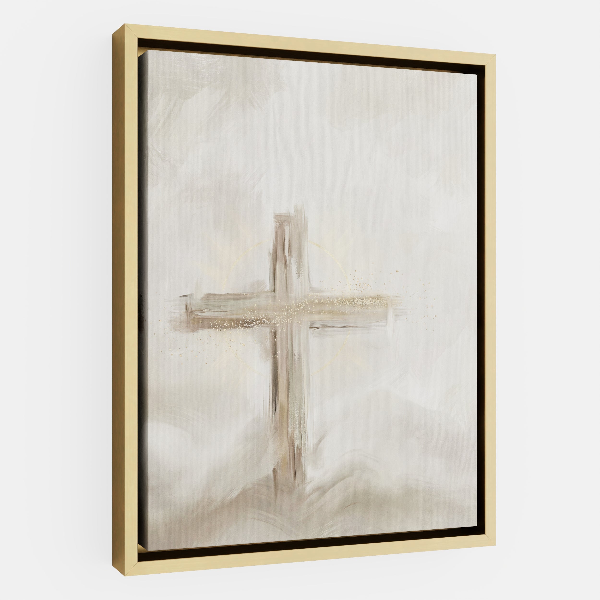 Silent Cross in the Mist - Canvas