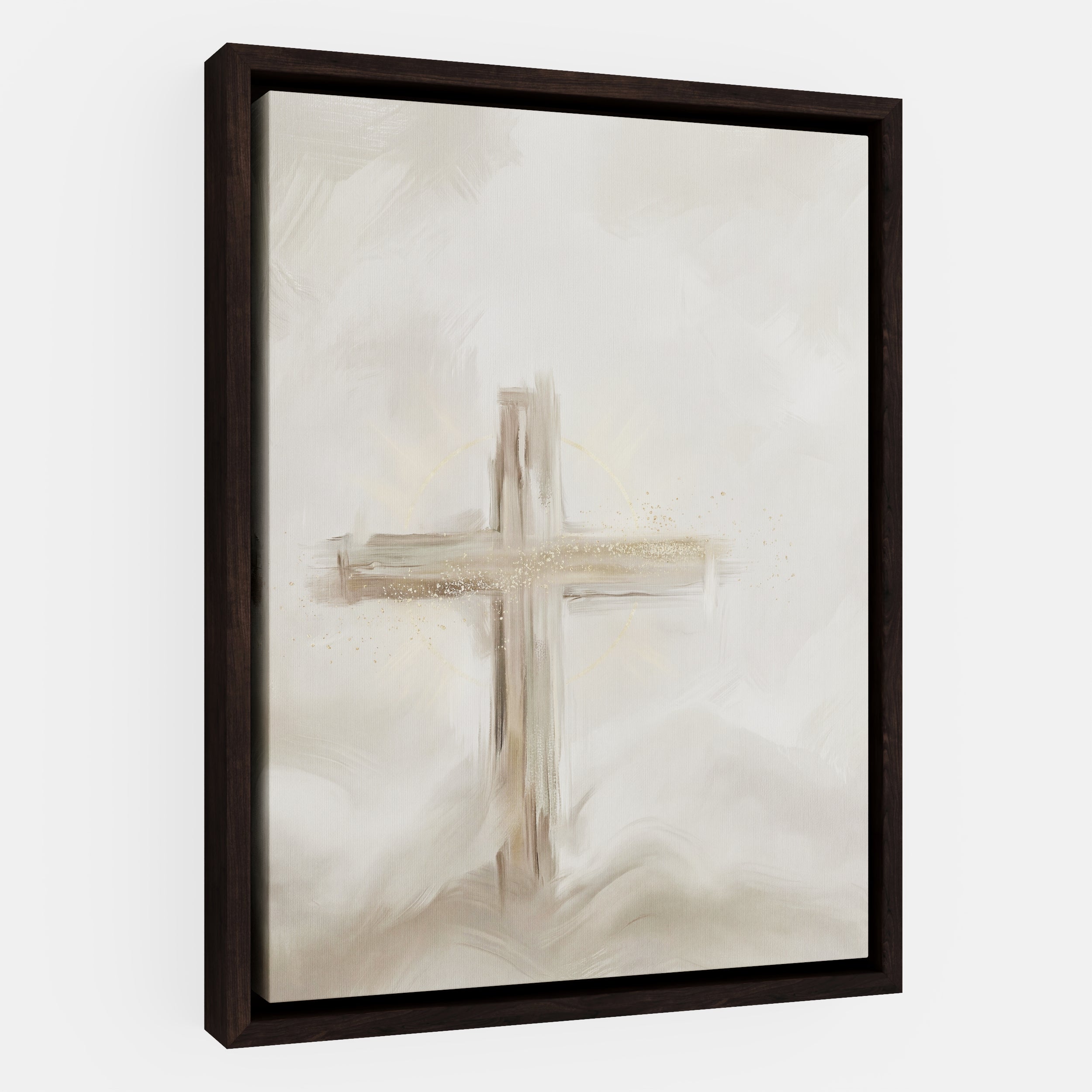 Silent Cross in the Mist - Canvas