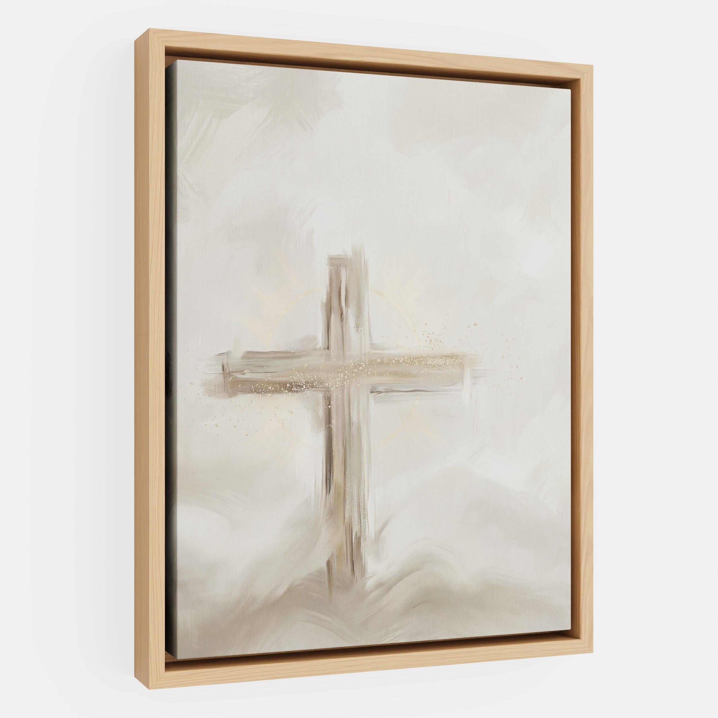 Silent Cross in the Mist - Canvas