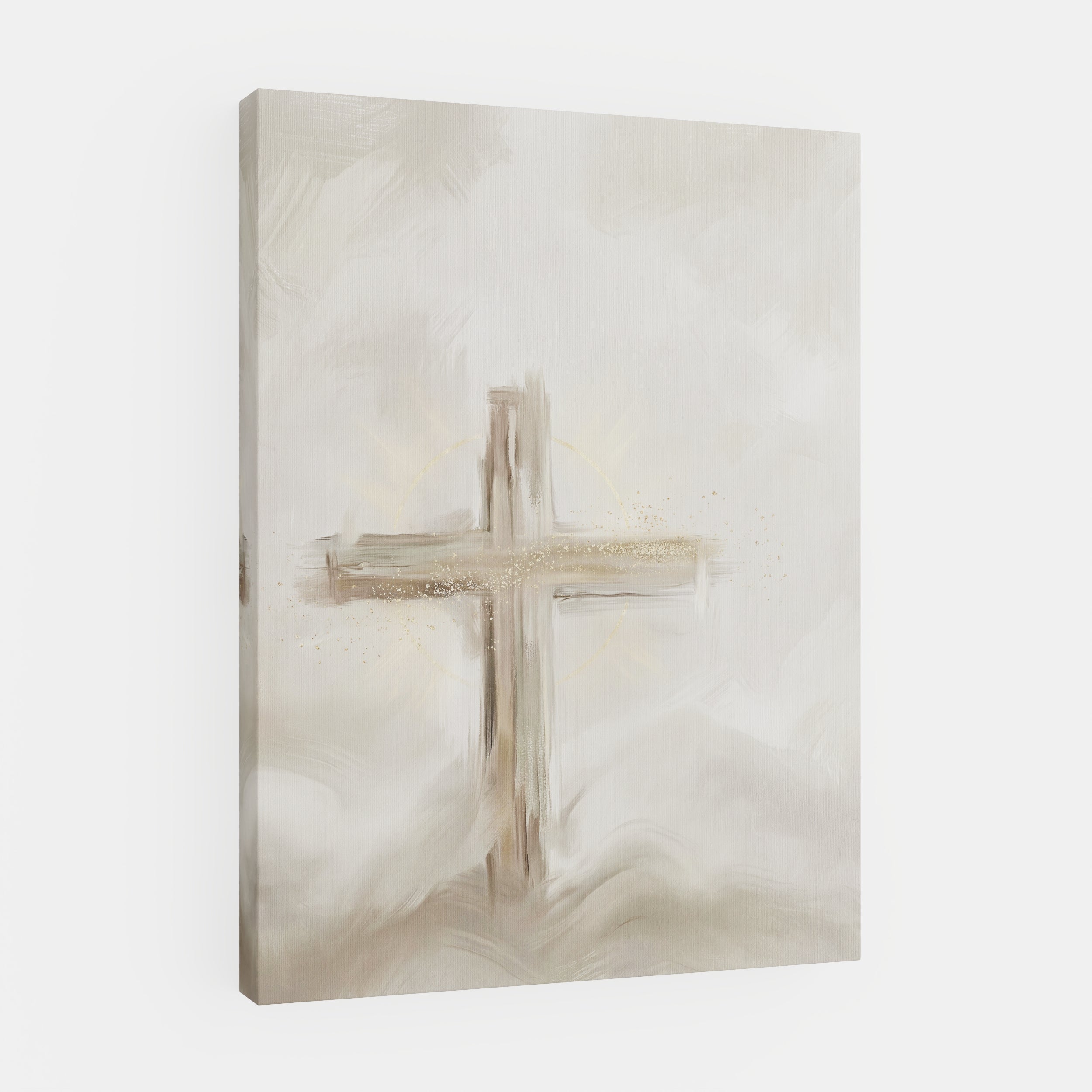 Silent Cross in the Mist - Canvas