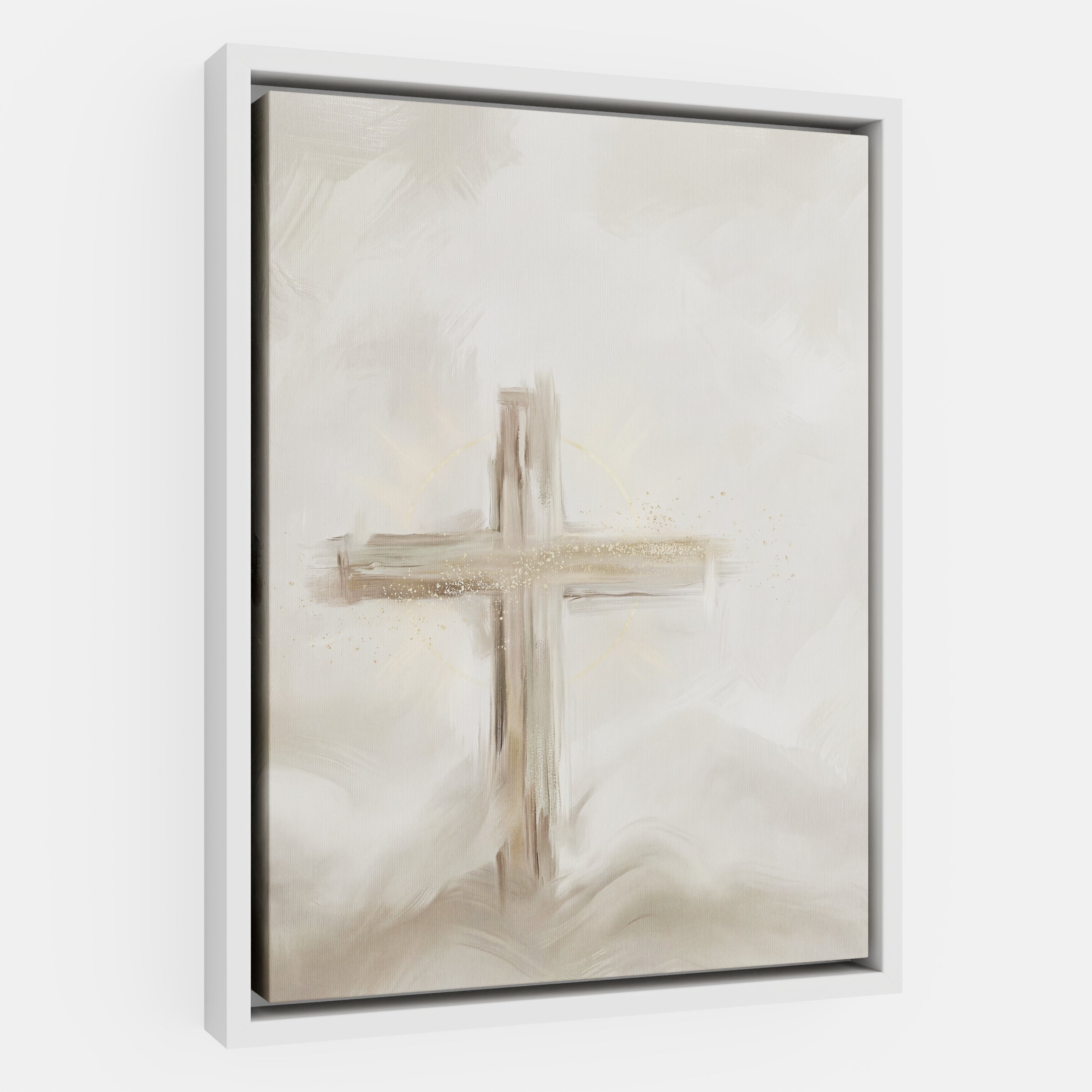Silent Cross in the Mist - Canvas