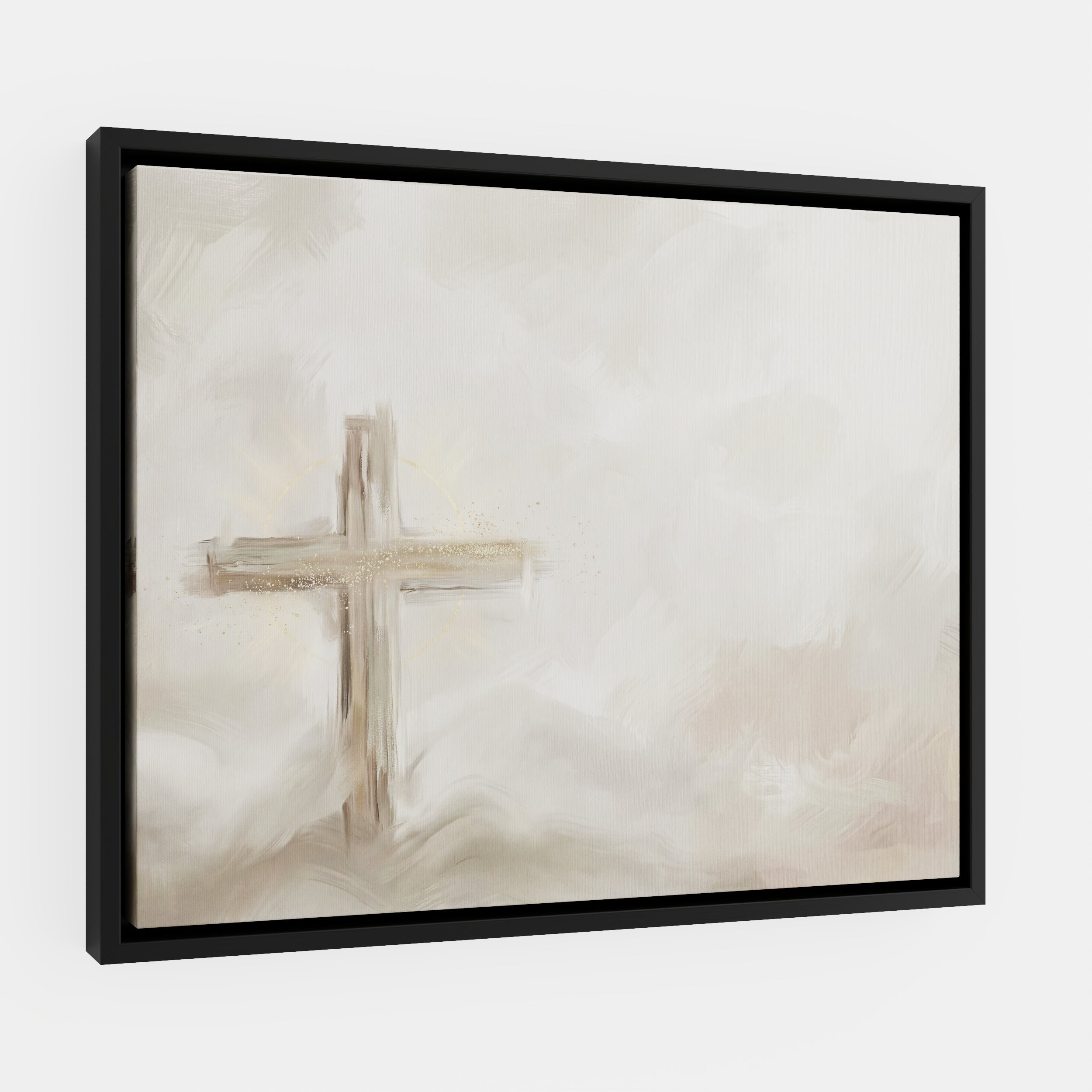 Silent Cross in the Mist - Canvas