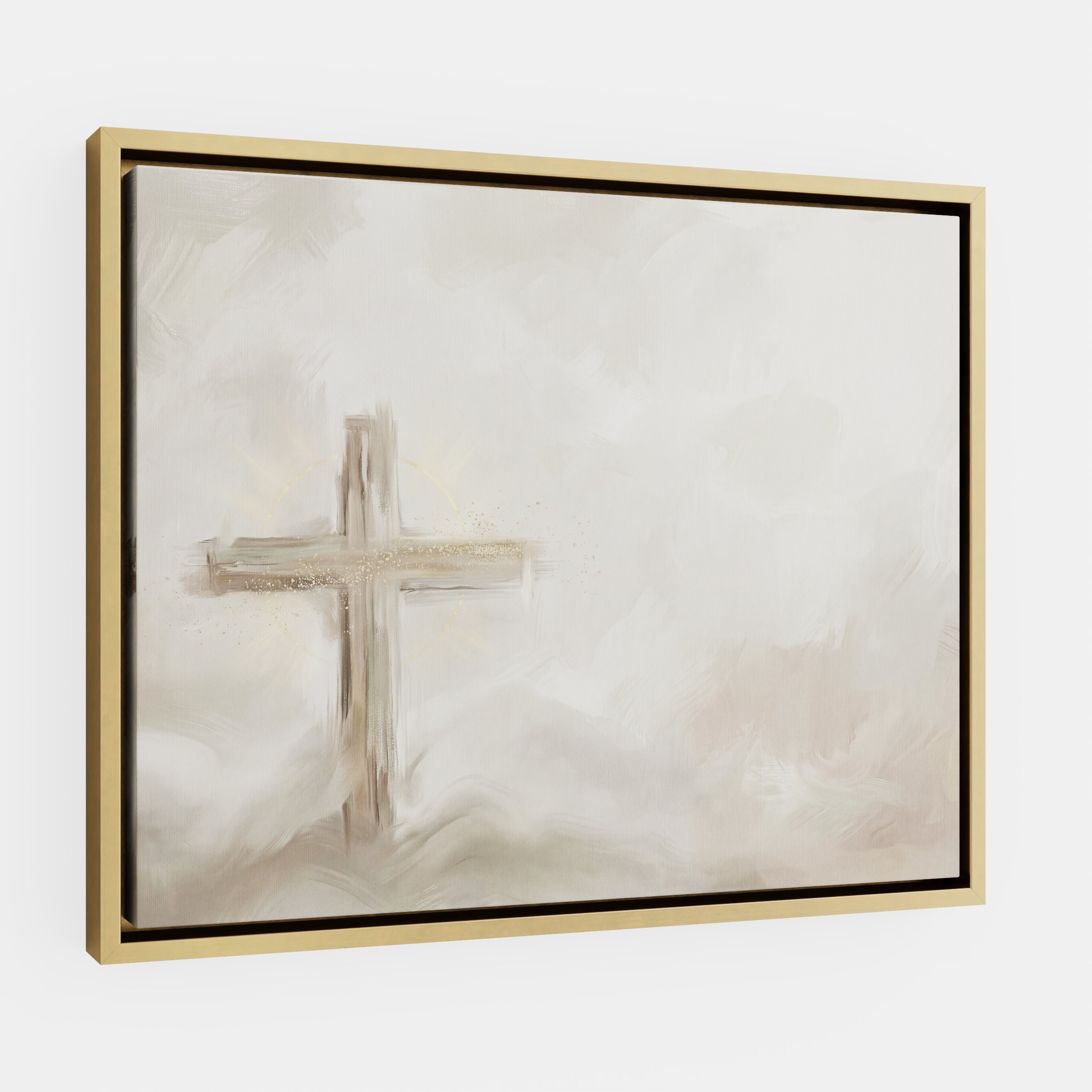 Silent Cross in the Mist - Canvas