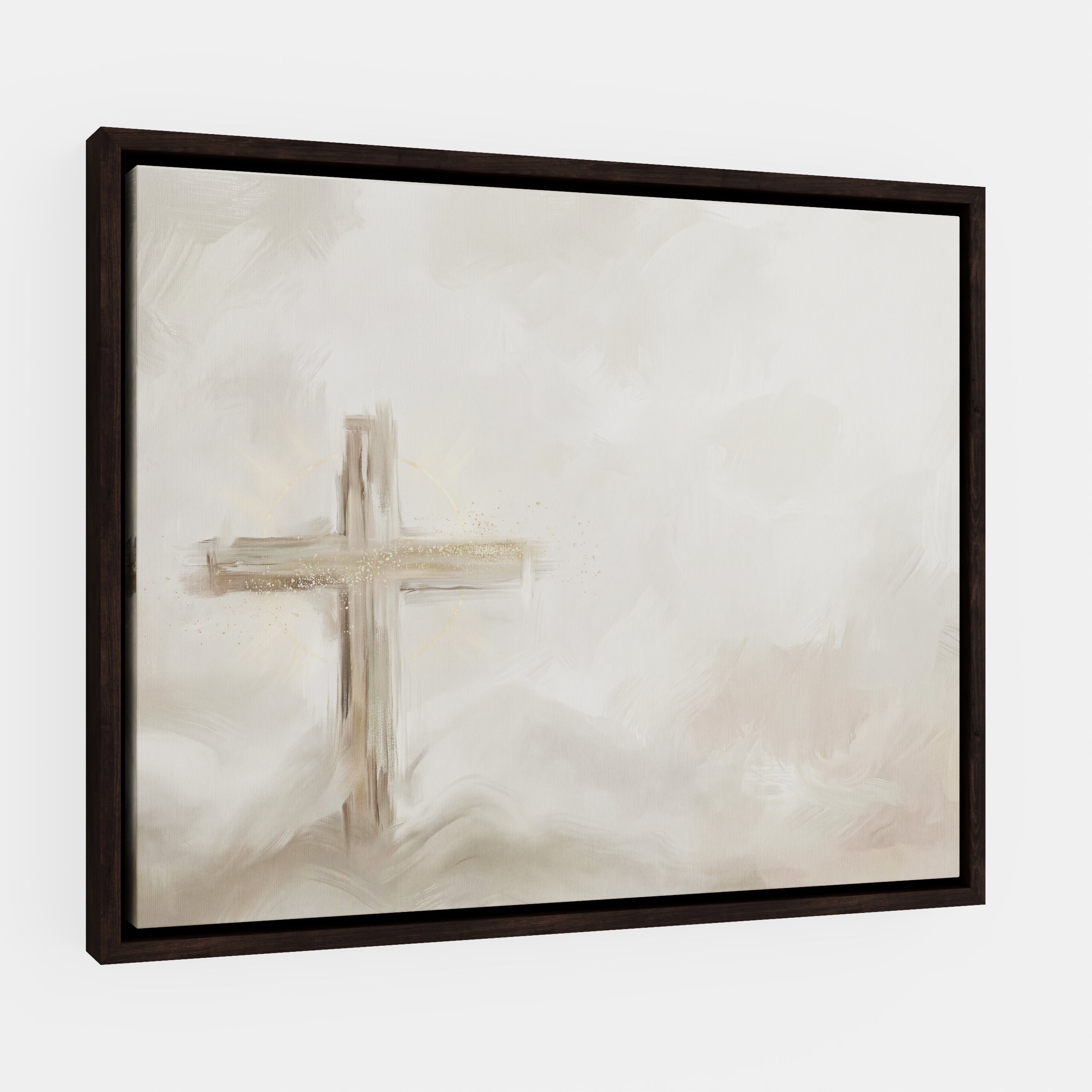 Silent Cross in the Mist - Canvas