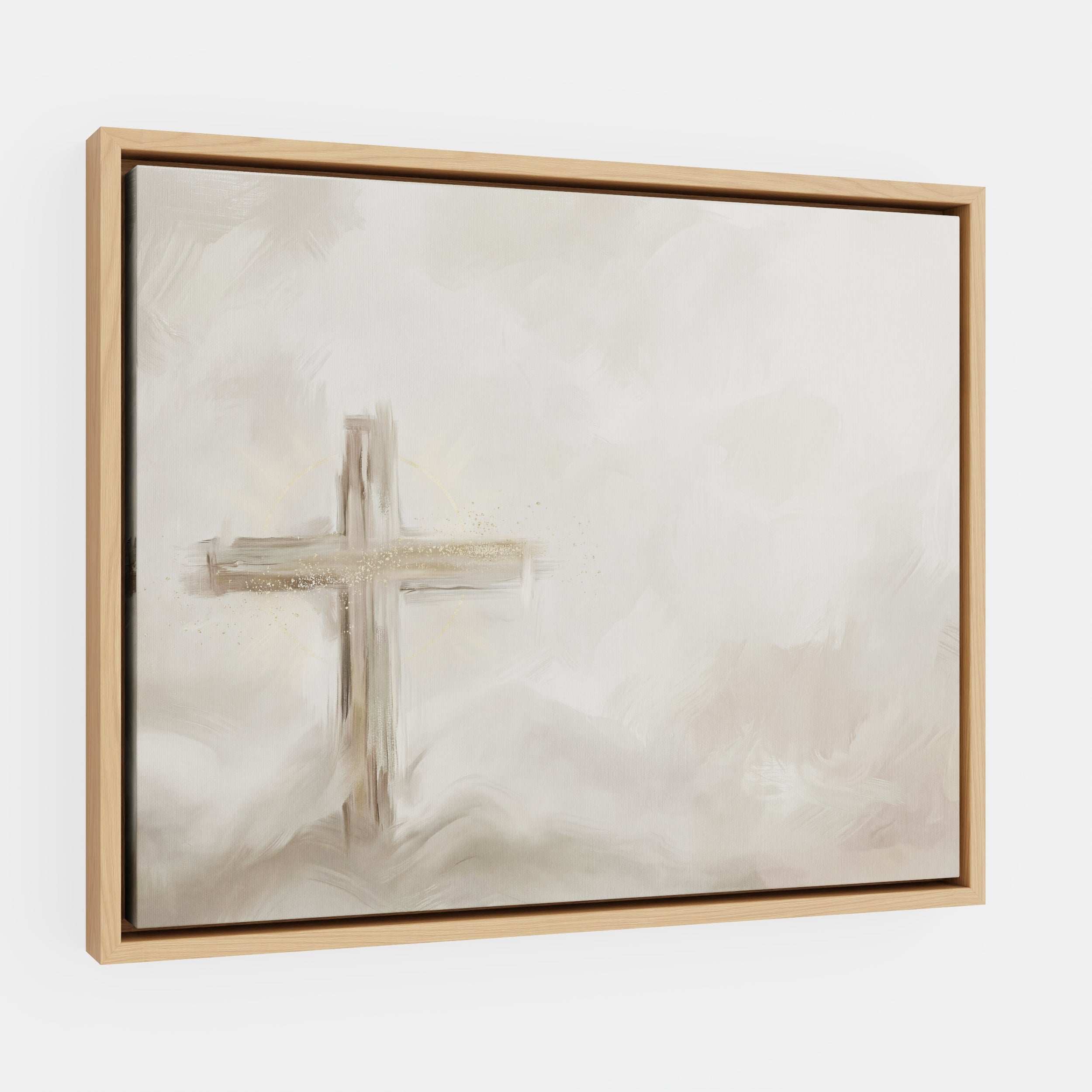 Silent Cross in the Mist - Canvas