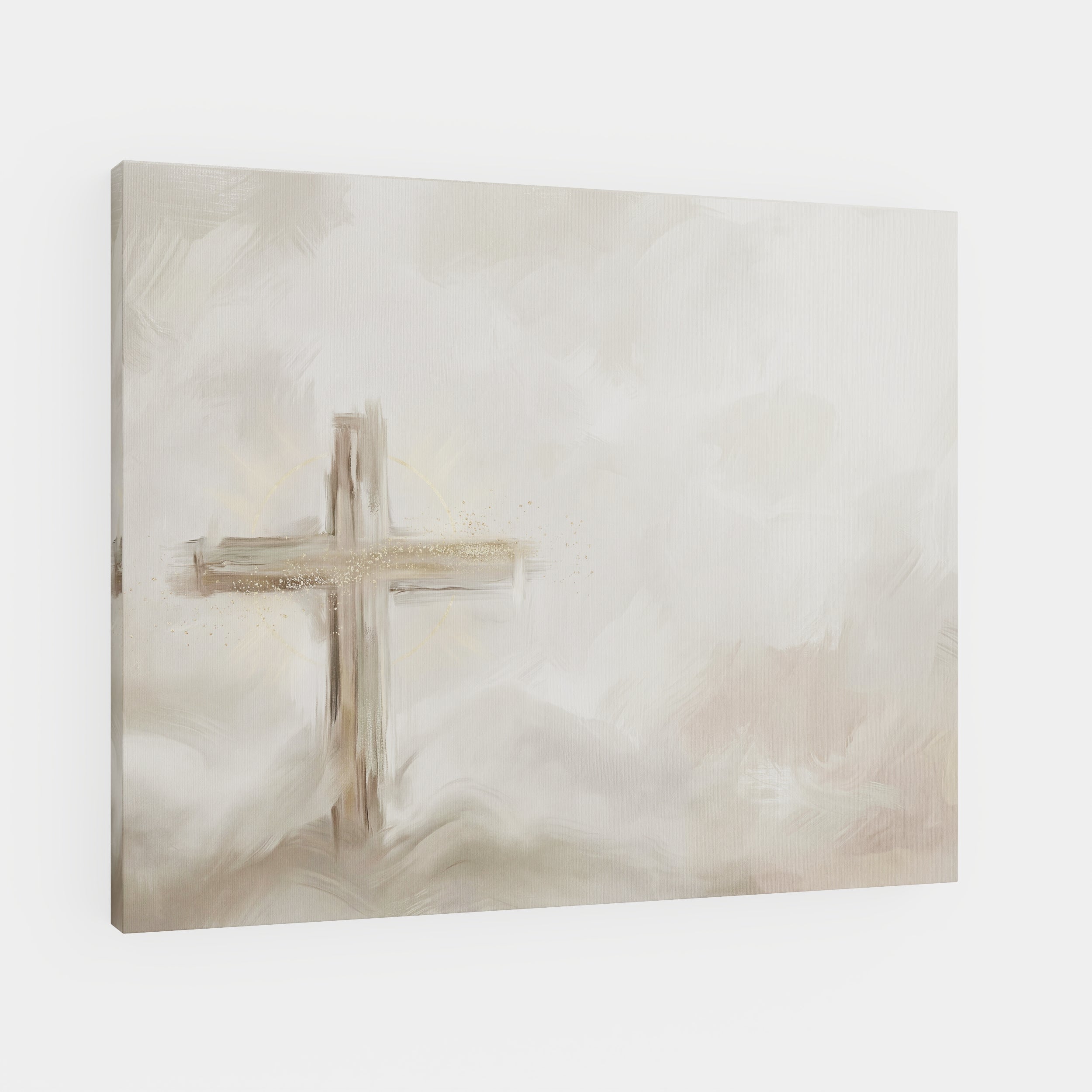 Silent Cross in the Mist - Canvas