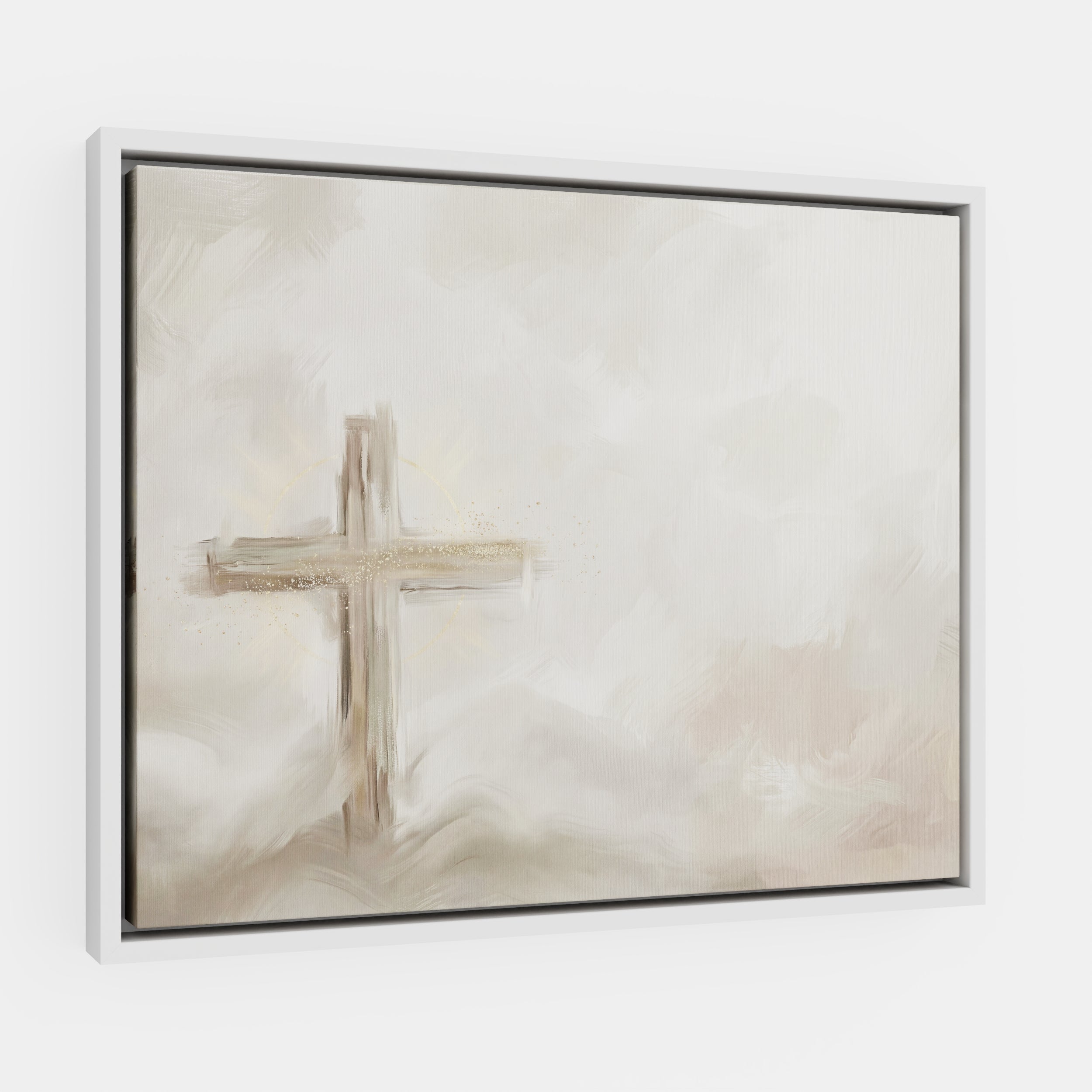 Silent Cross in the Mist - Canvas