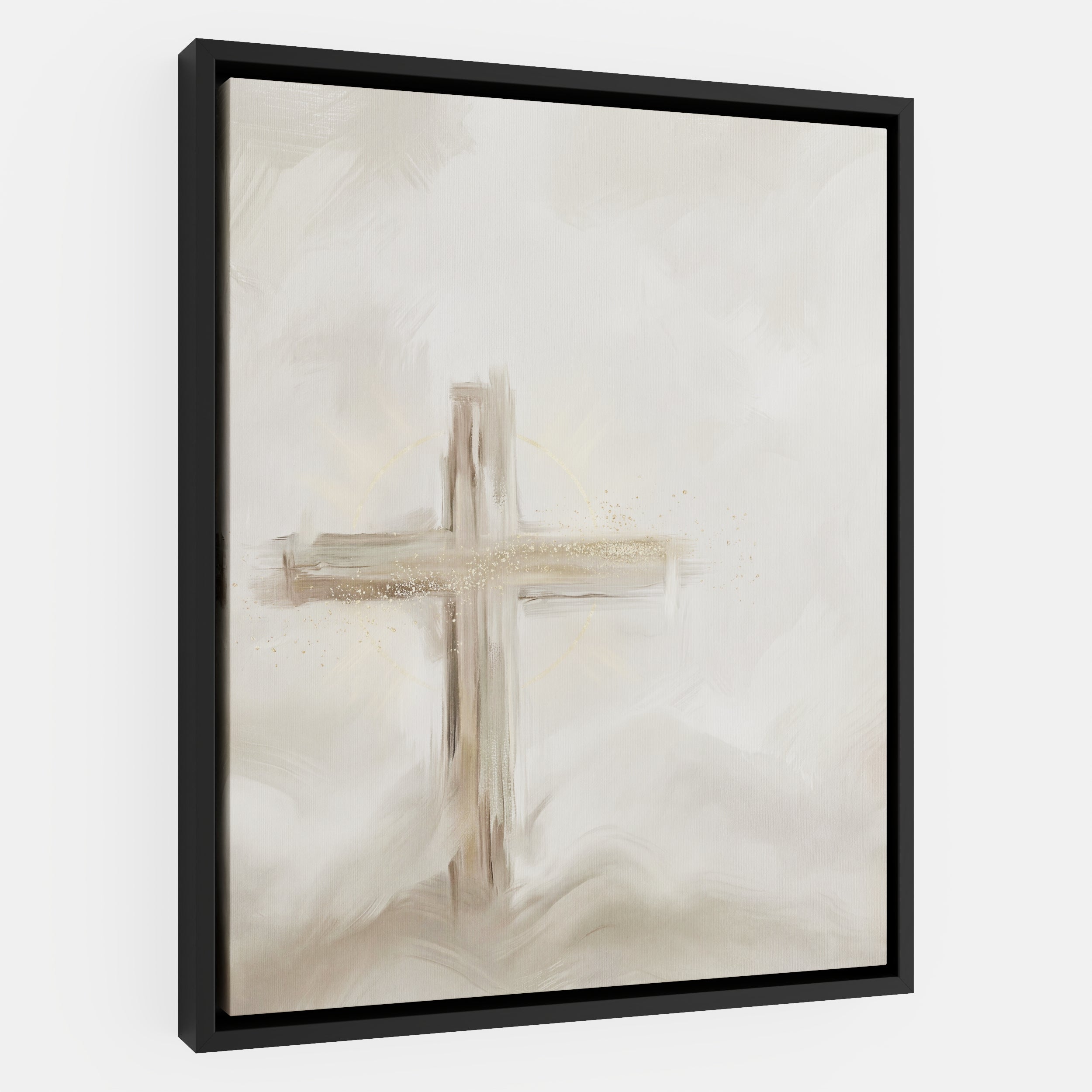 Silent Cross in the Mist - Canvas