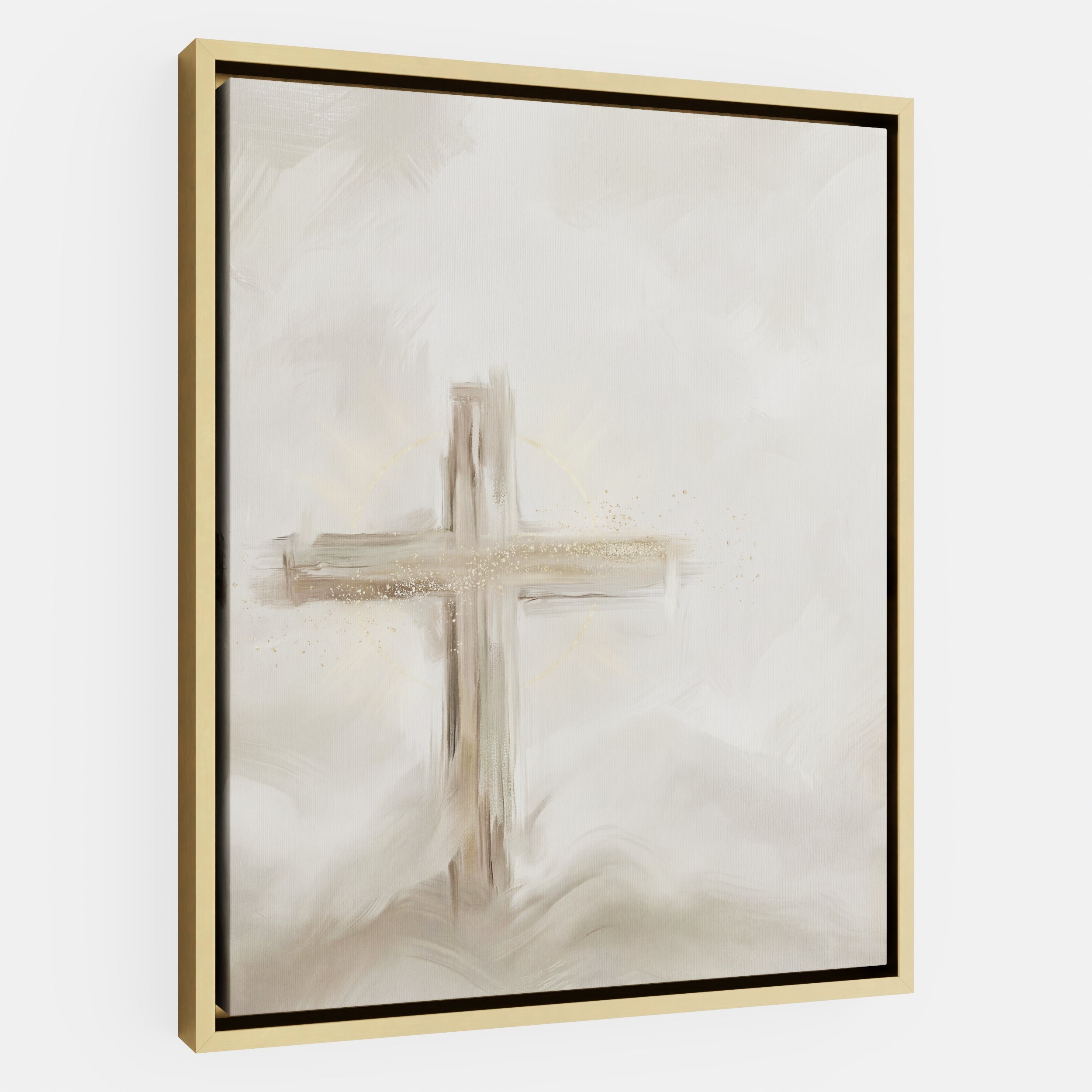 Silent Cross in the Mist - Canvas