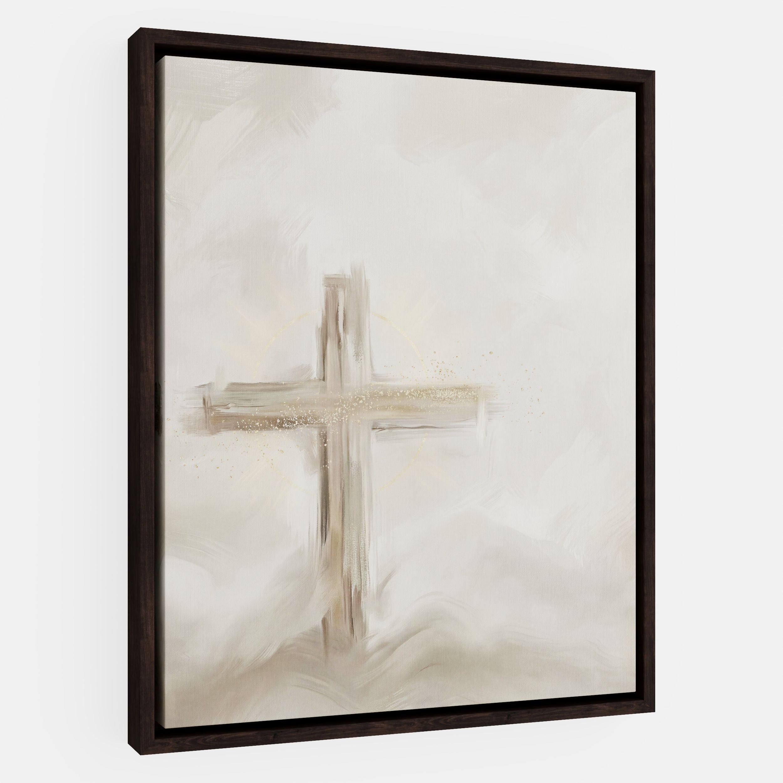 Silent Cross in the Mist - Canvas