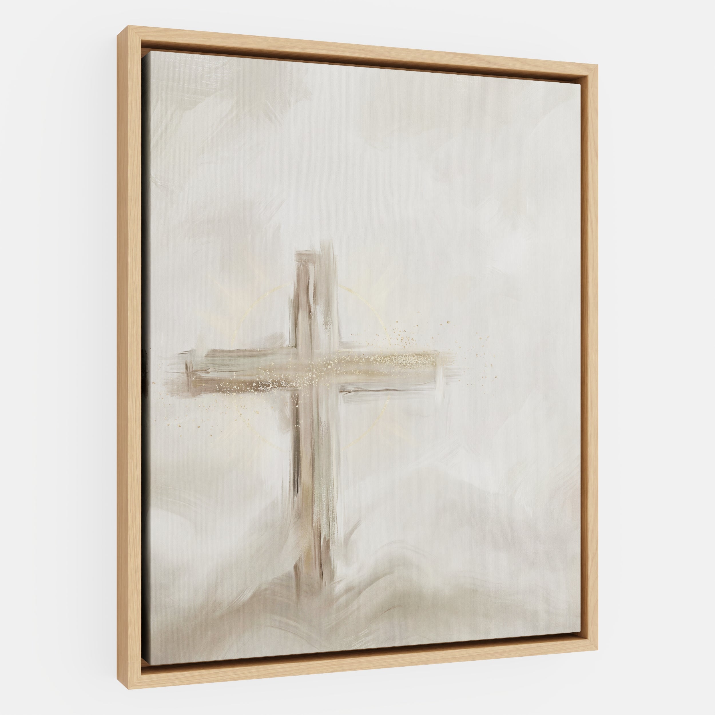 Silent Cross in the Mist - Canvas