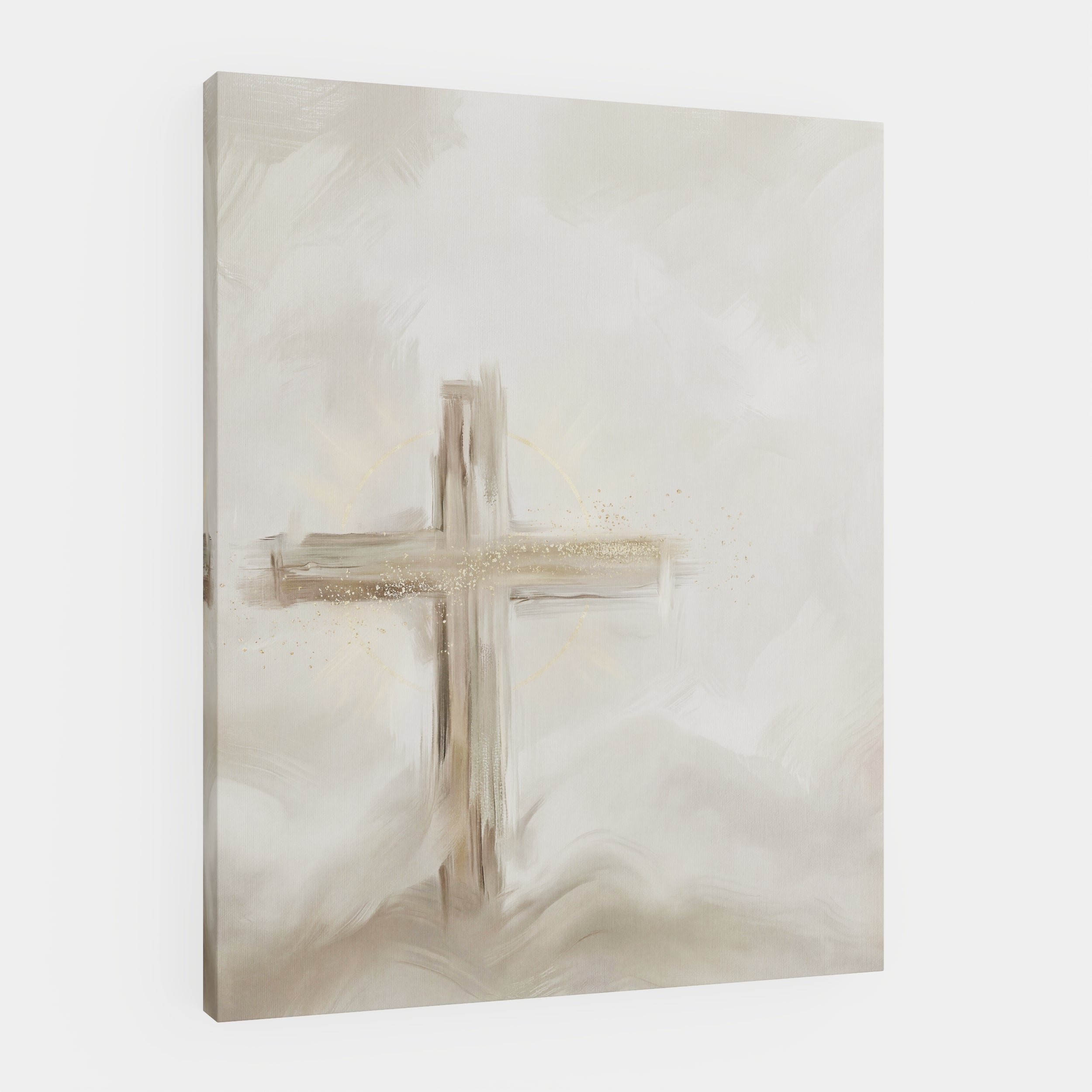 Silent Cross in the Mist - Canvas