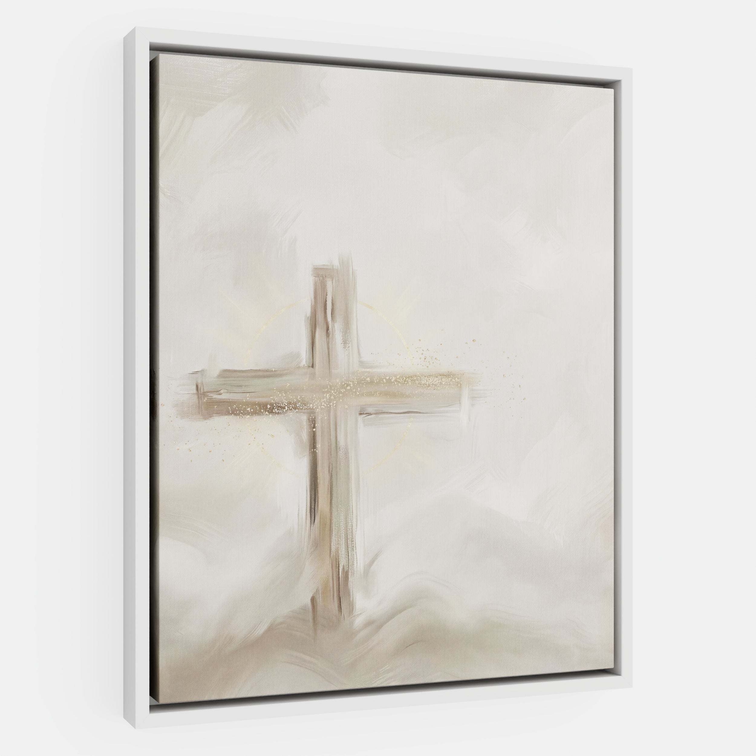 Silent Cross in the Mist - Canvas