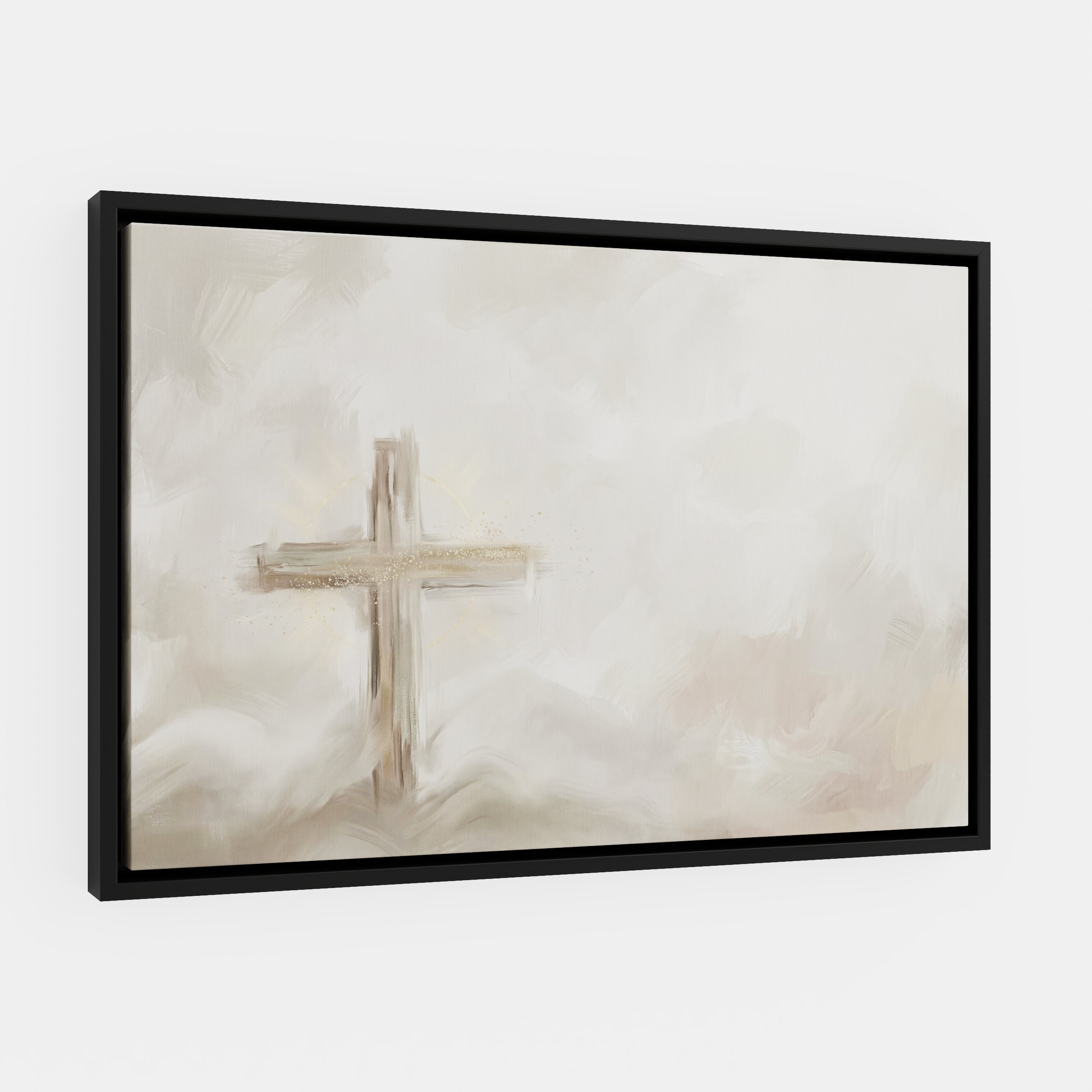 Silent Cross in the Mist - Canvas