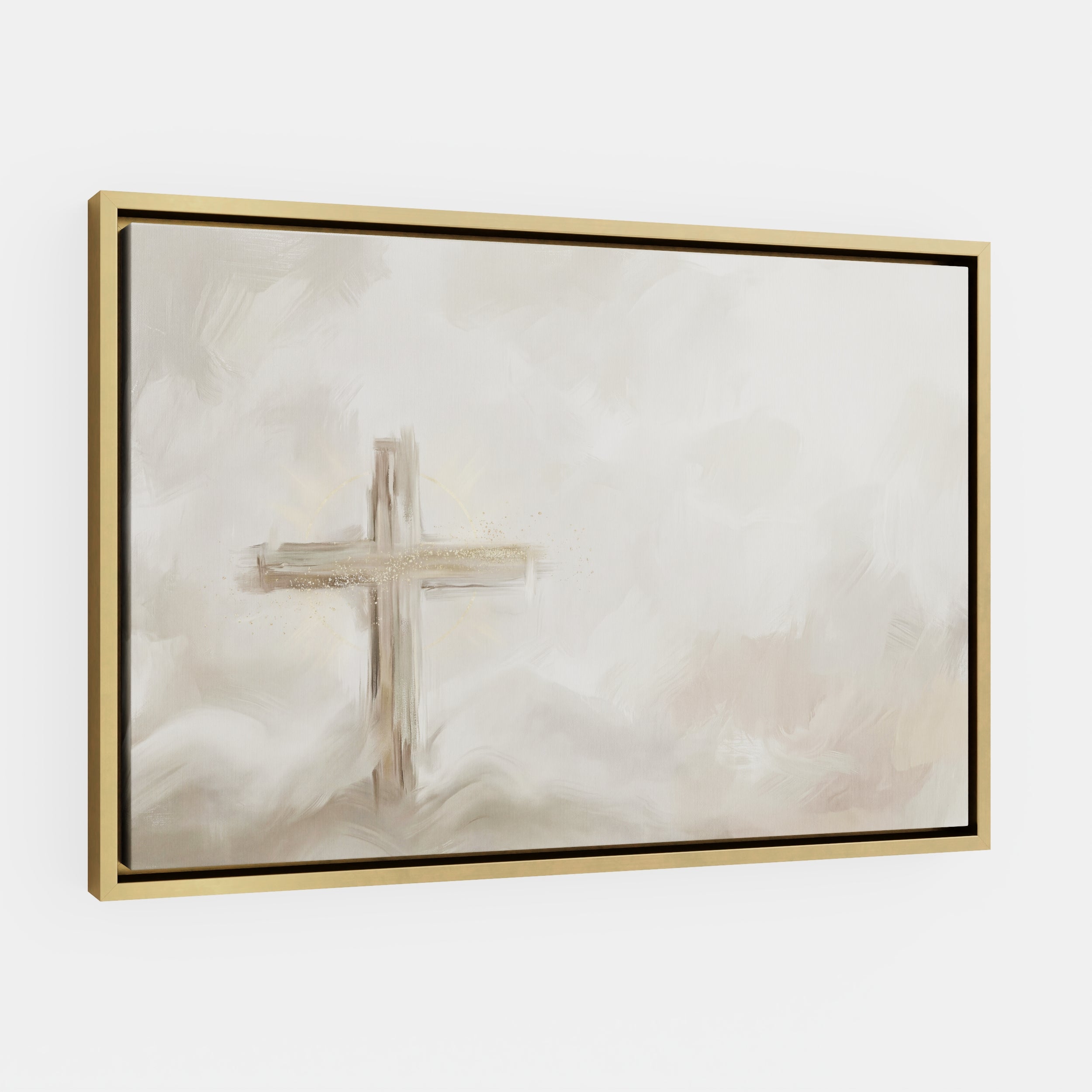 Silent Cross in the Mist - Canvas