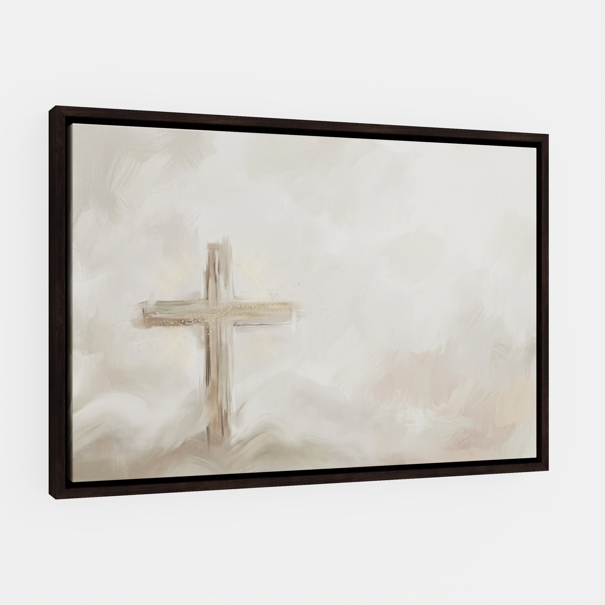 Silent Cross in the Mist - Canvas