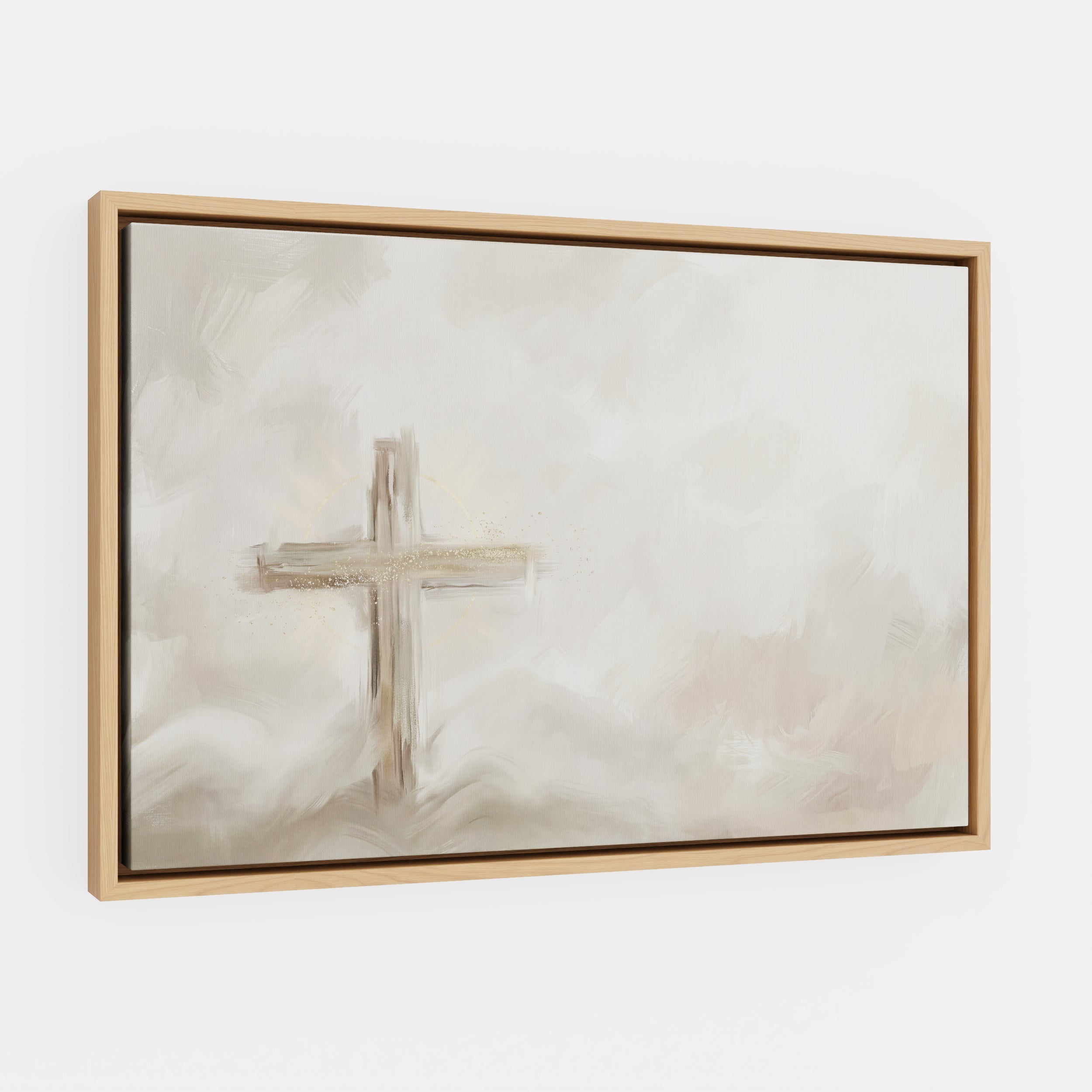 Silent Cross in the Mist - Canvas