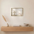 Silent Cross in the Mist - Canvas