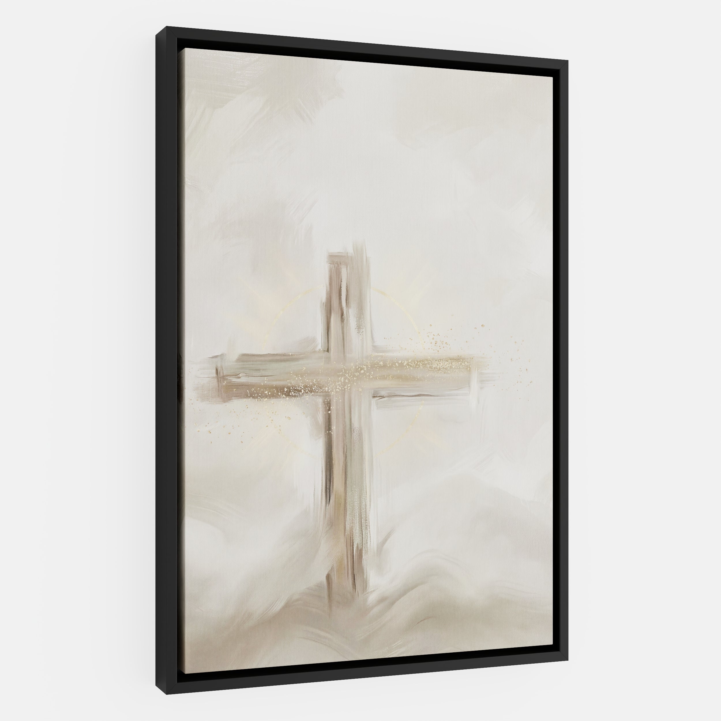 Silent Cross in the Mist - Canvas