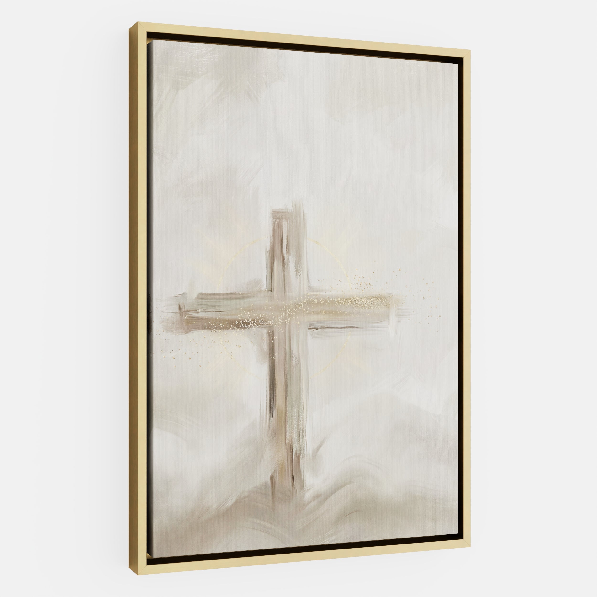 Silent Cross in the Mist - Canvas