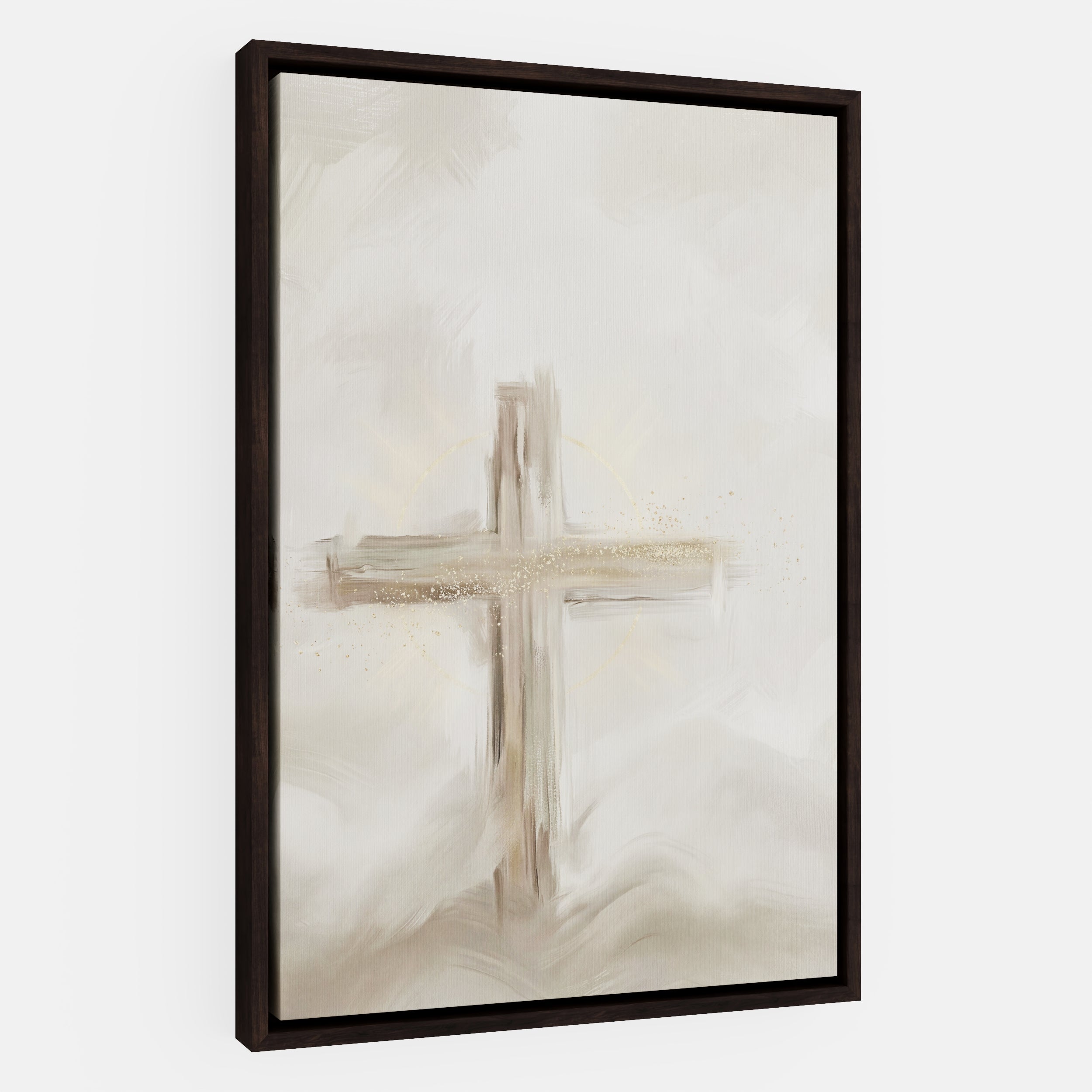Silent Cross in the Mist - Canvas