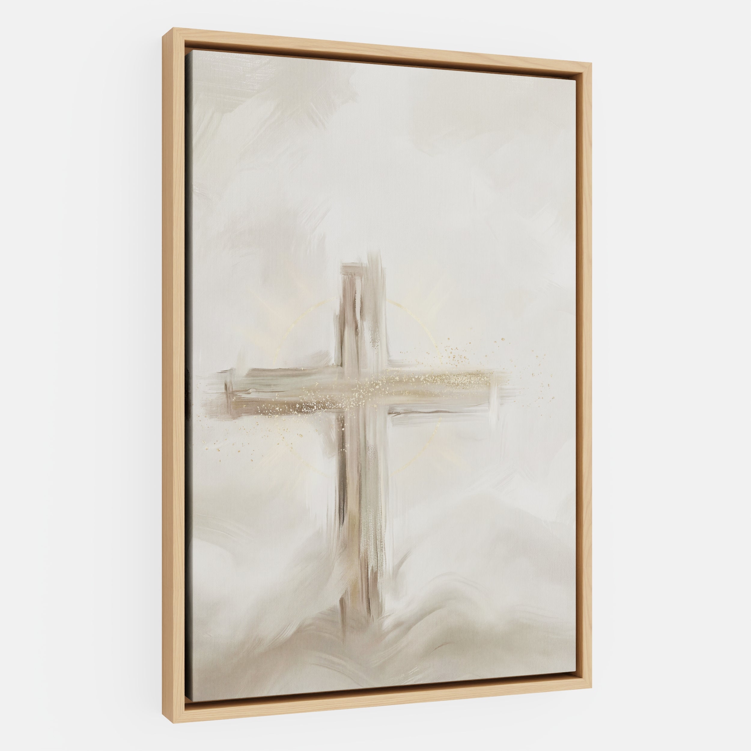Silent Cross in the Mist - Canvas