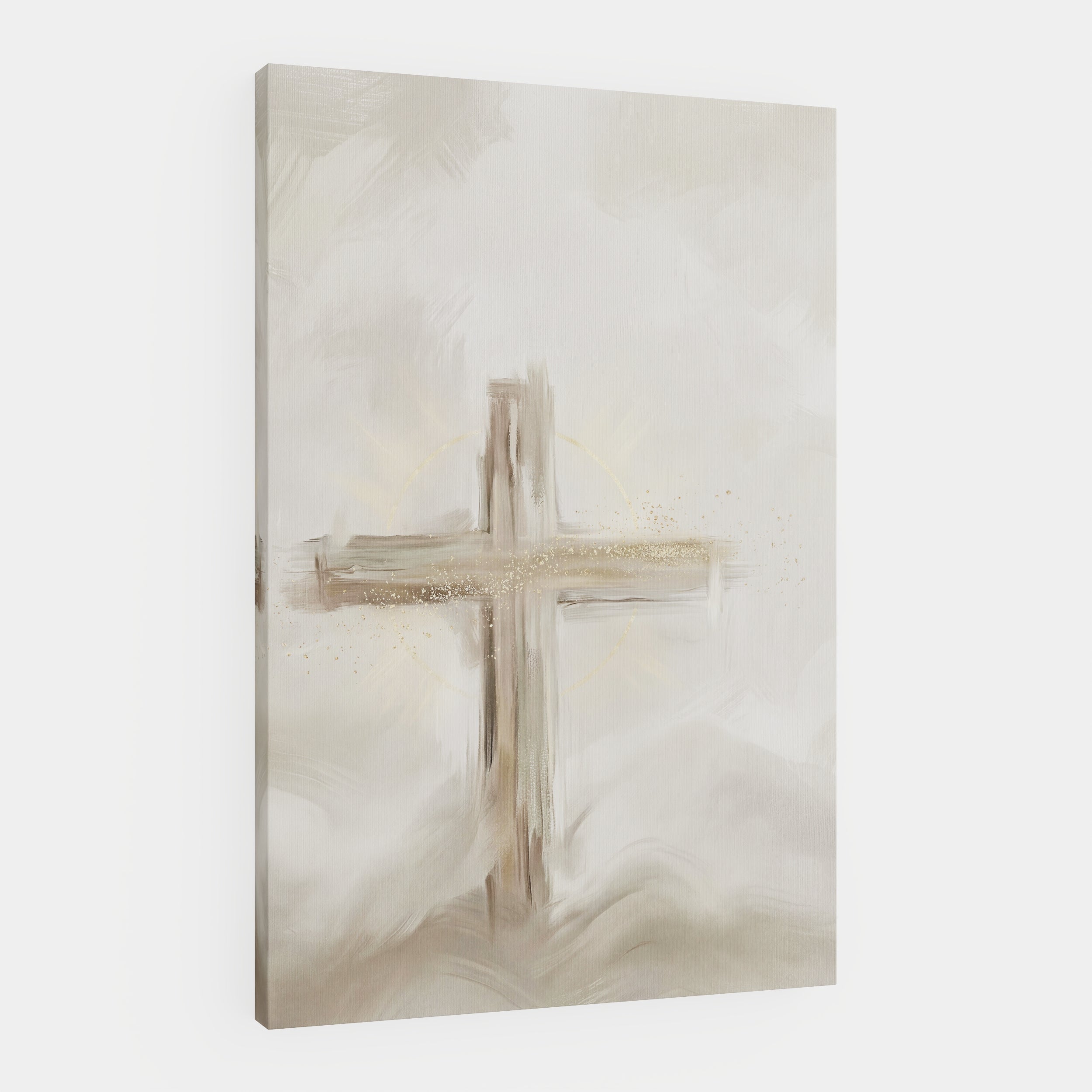 Silent Cross in the Mist - Canvas