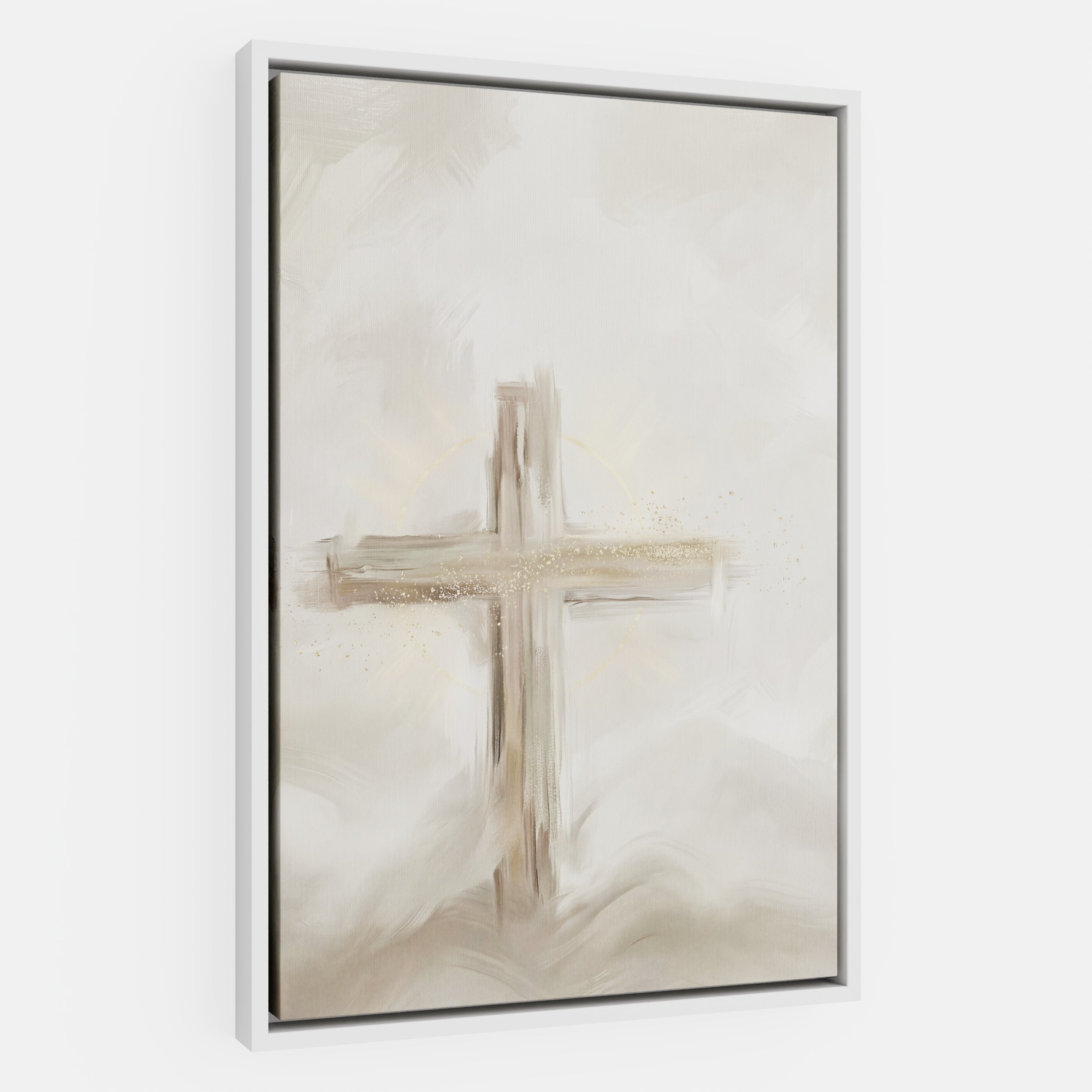 Silent Cross in the Mist - Canvas