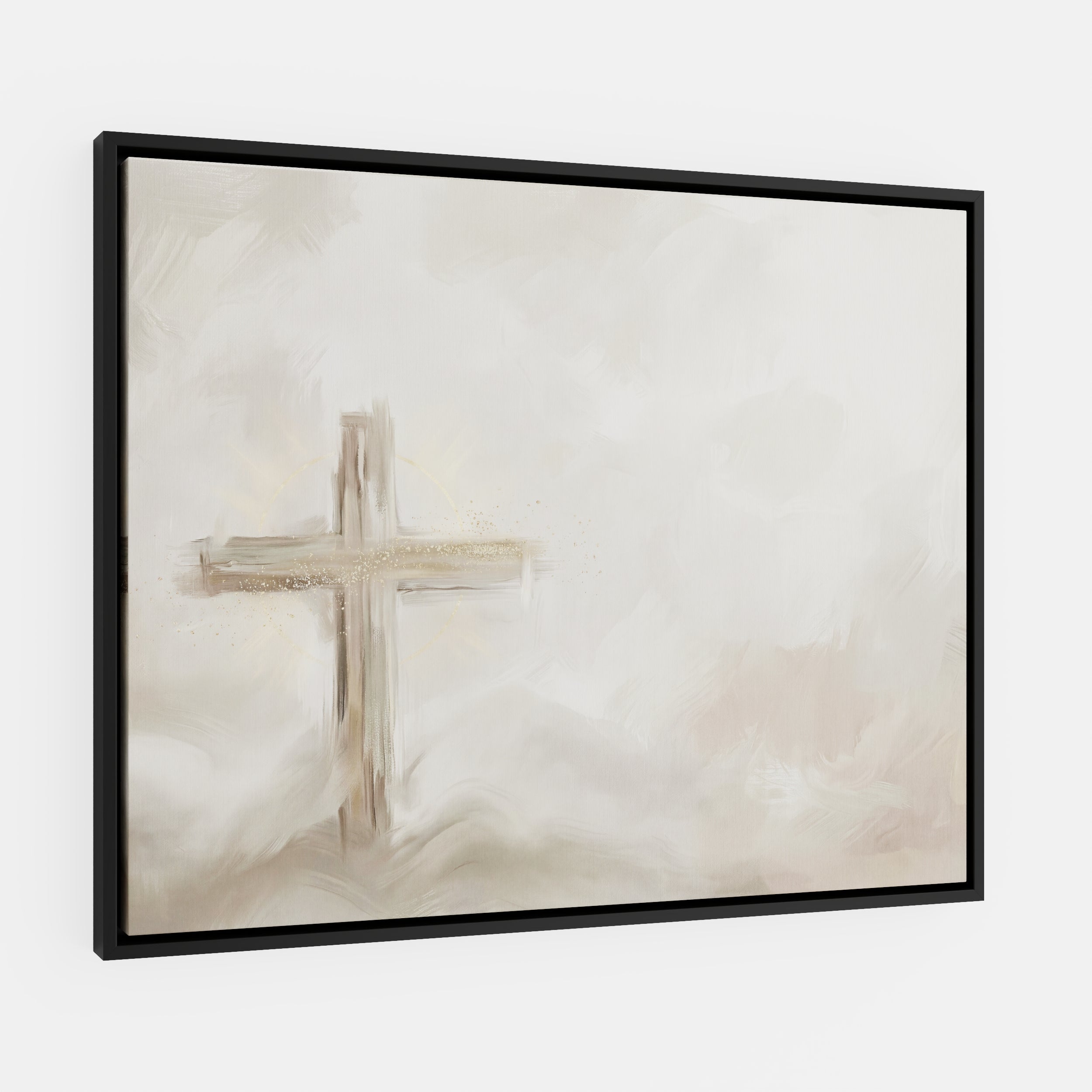 Silent Cross in the Mist - Canvas
