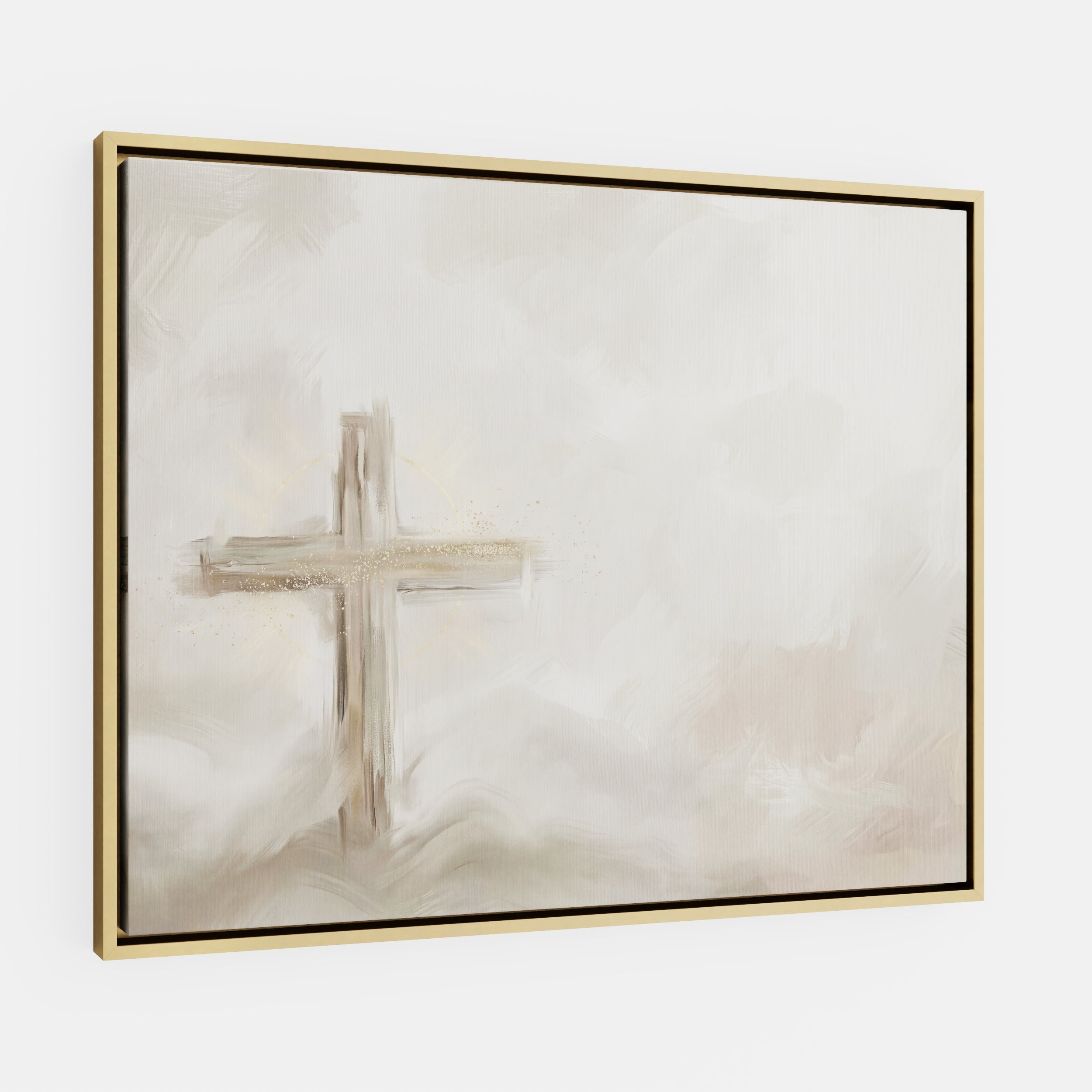 Silent Cross in the Mist - Canvas