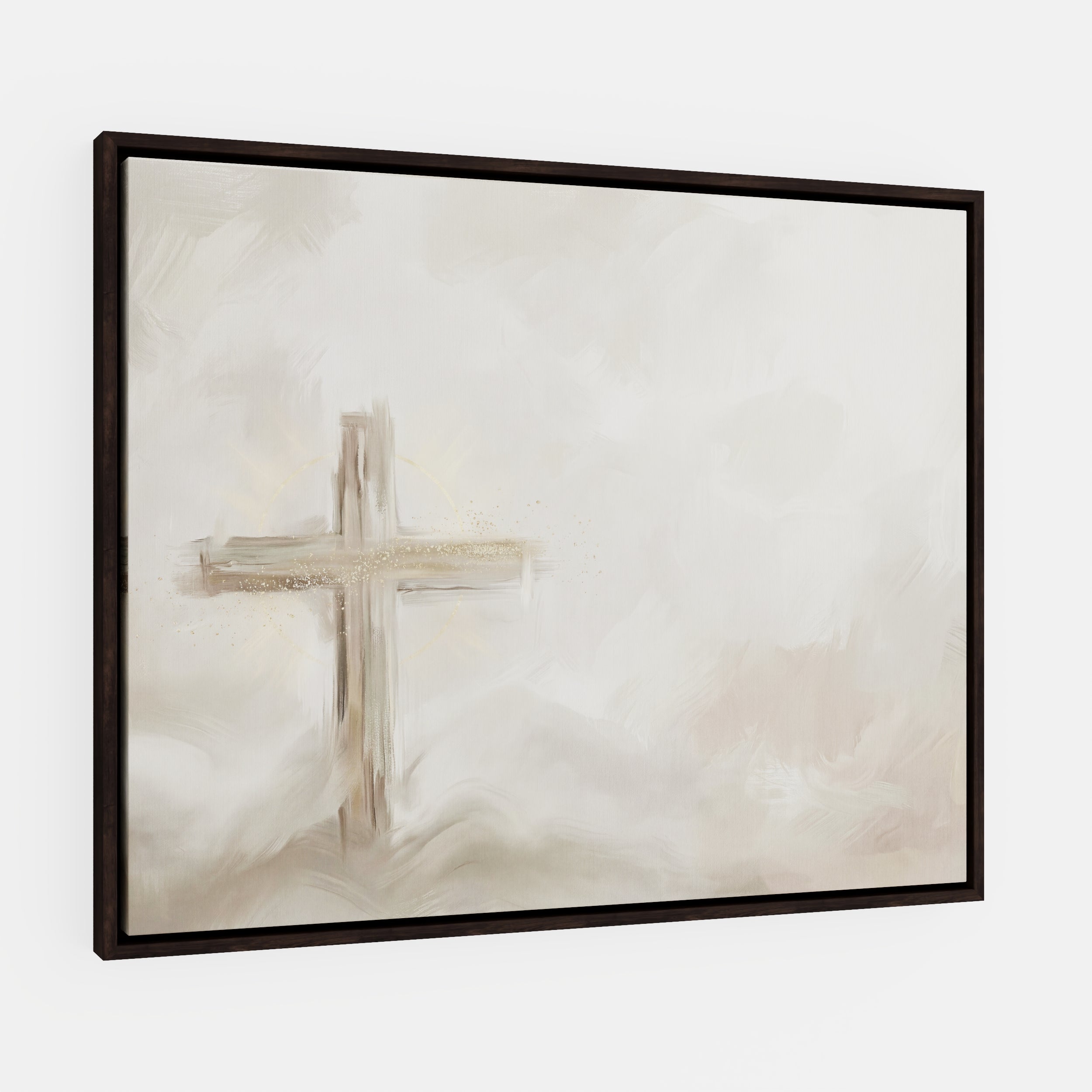 Silent Cross in the Mist - Canvas